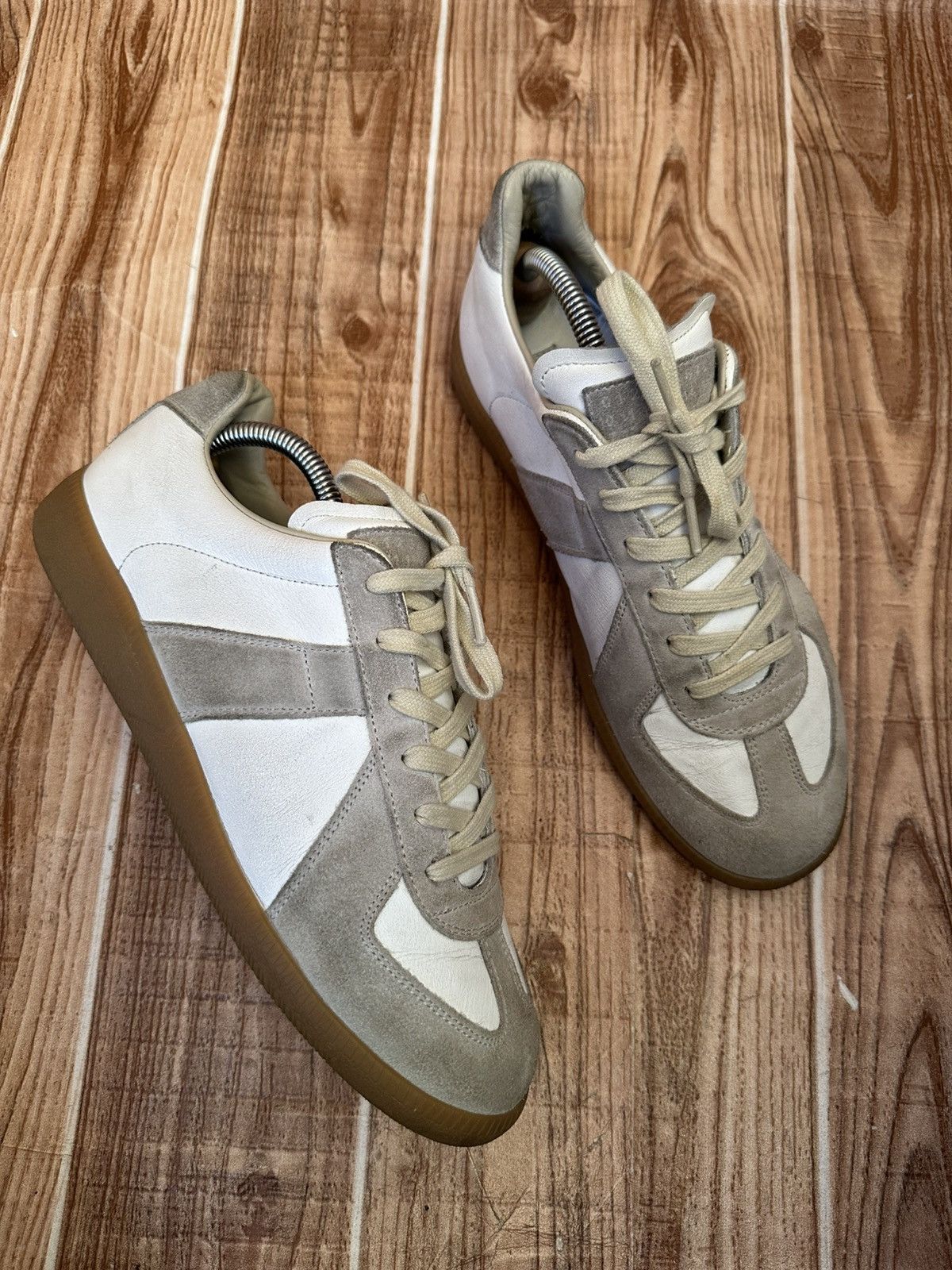 Maison Margiela Maison Margiela Replica GAT Gray/White Low Top Sneakers Size US 7.5 / EU 40-41 - 1 Thumbnail