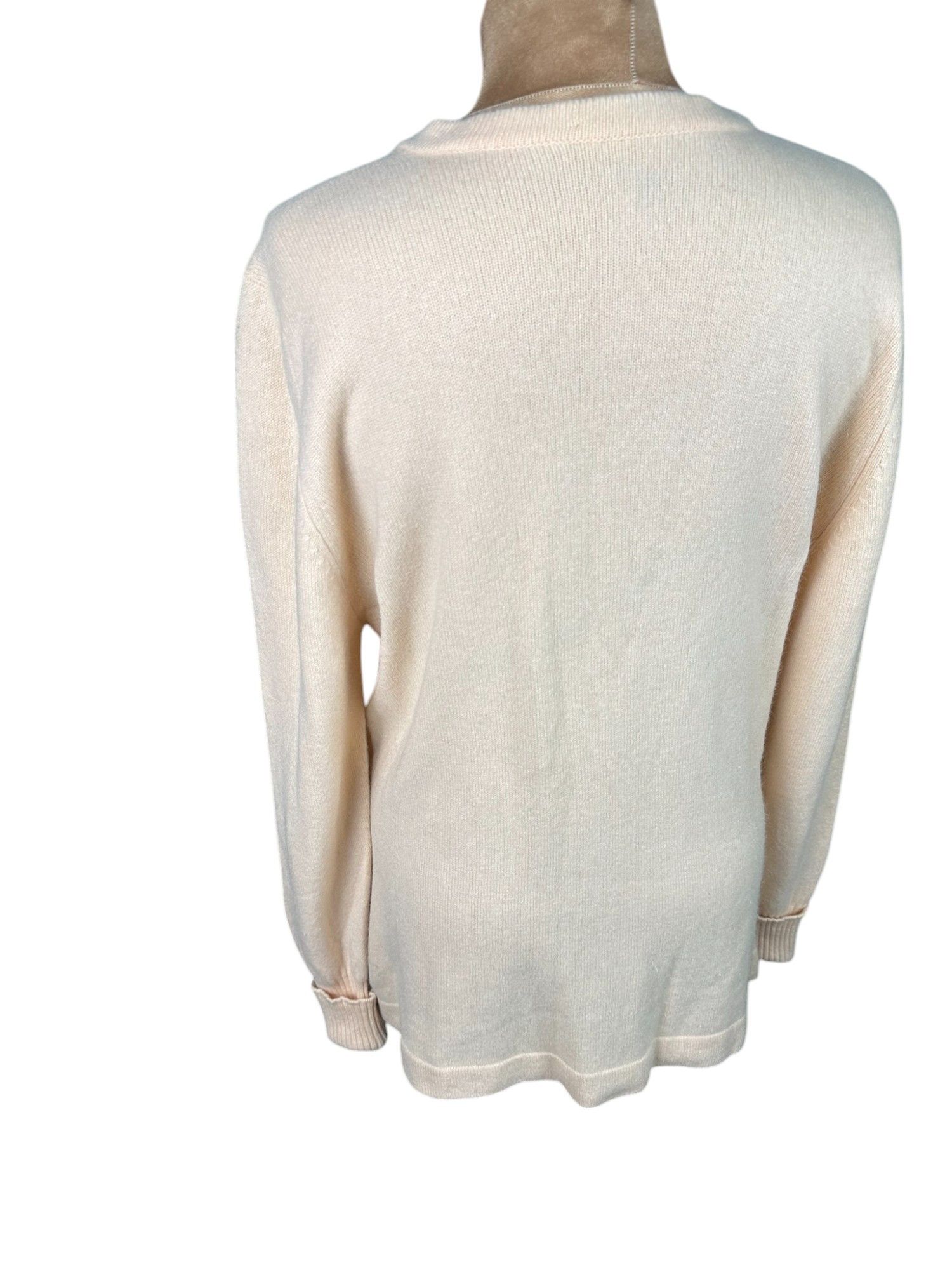 Chanel 90s Chanel 100% Cashmere Cardigan Size XL / US 12-14 / IT 48-50 - 7 Thumbnail