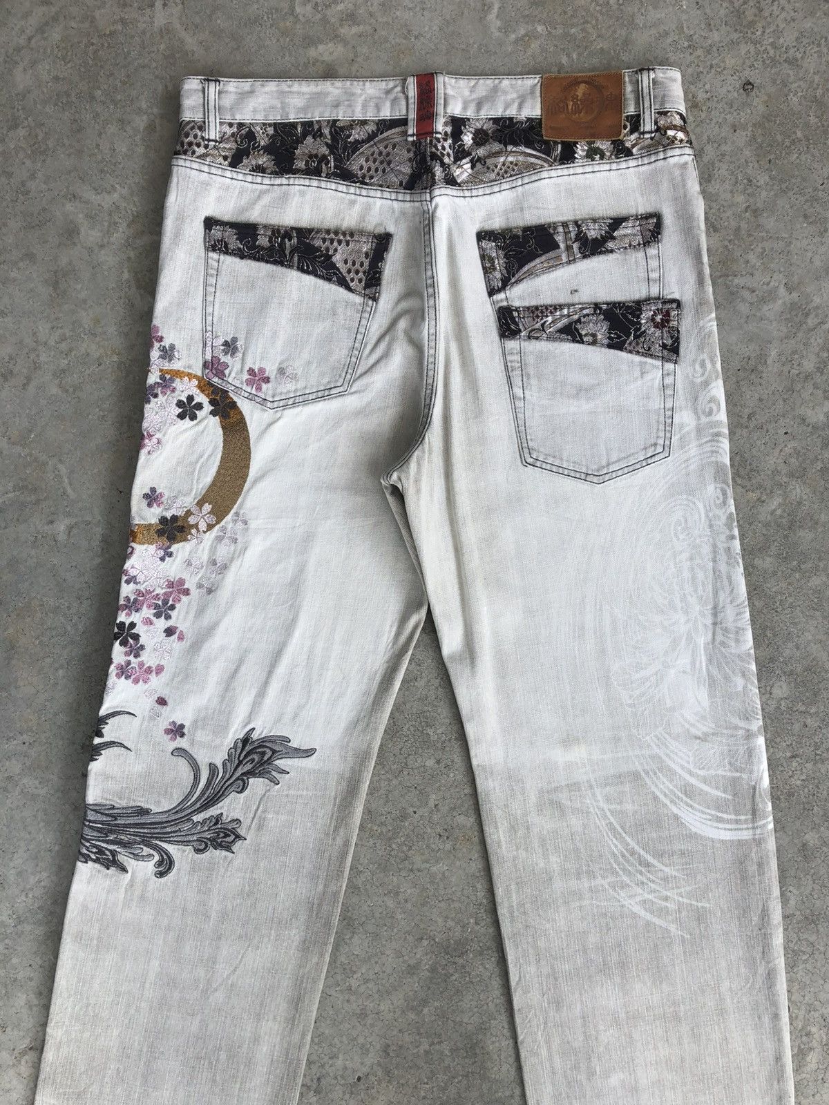 Karakuri Tamashii Karakuri Tamashii Embroidered Phoenix Distressed Size US 37 - 10 Thumbnail