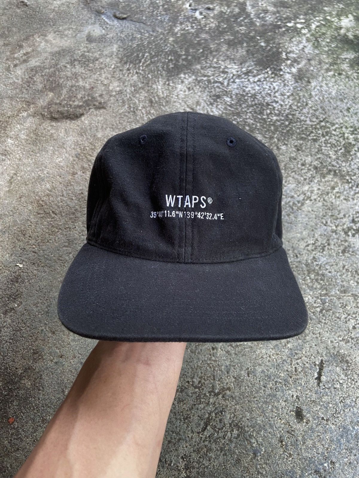 image of Wtaps 6 Panel Cap in Black, Men's