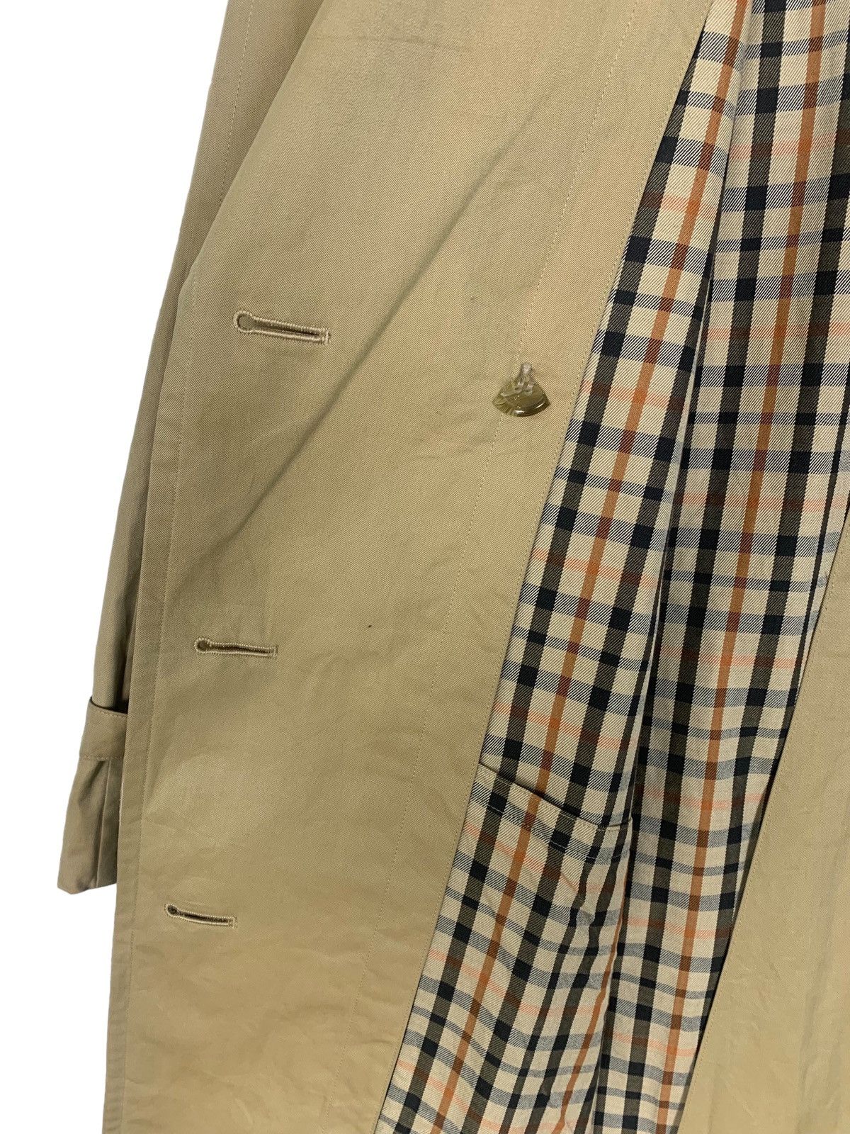 DAKS Daks By Simpson Ltd London Luxury Trench Long Coat Size S / US 4 / IT 40 - 9 Thumbnail