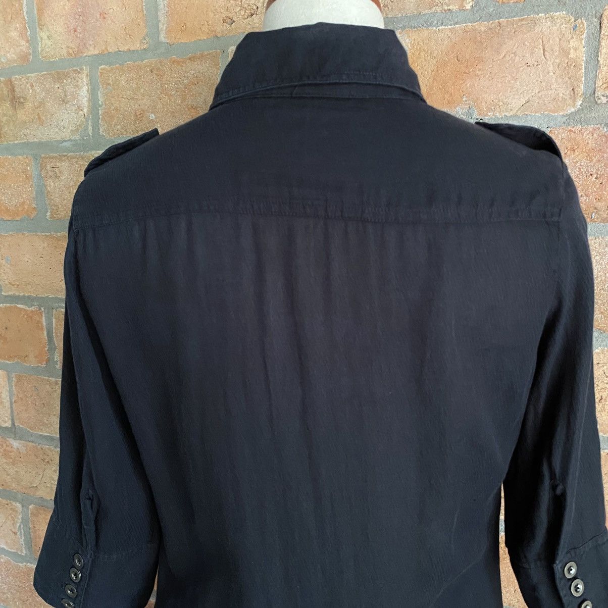 Japanese Brand G.O.A Vintage Black Shirt with Front Pockets Size M / US 6-8 / IT 42-44 - 21 Thumbnail