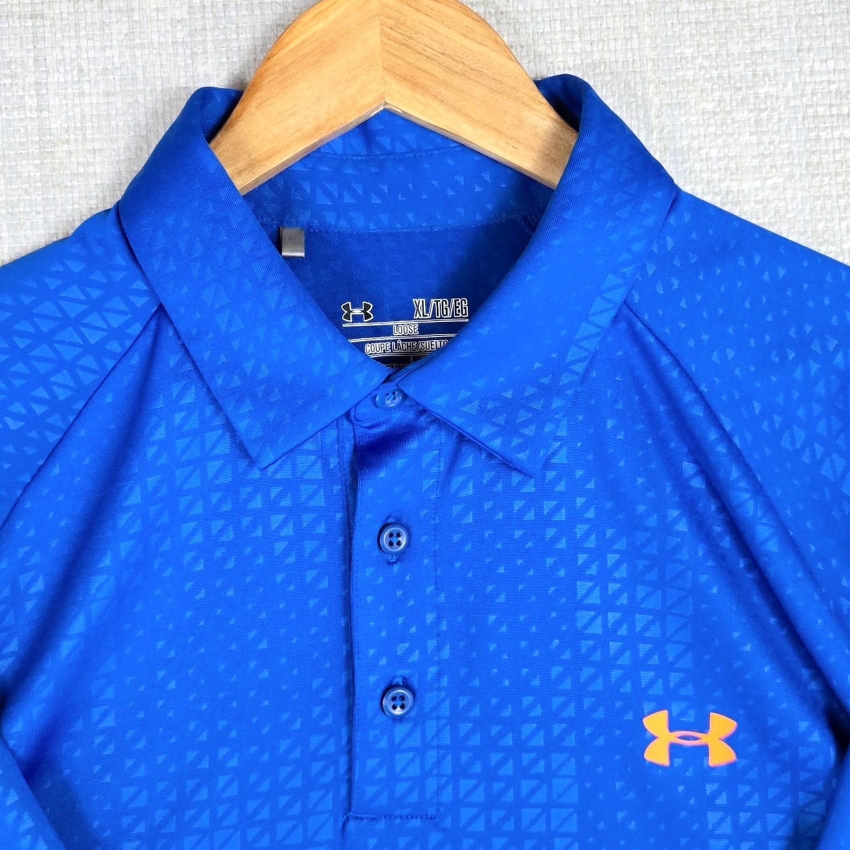 Under Armour UNDER ARMOUR COLDBLACK Polo Shirt Mens XL HeatGear Blue Golf Tennis Performance Short Sleeve Breathable UV Protection Wicking Quick Dry Size US XL / EU 56 / 4 - 2 Thumbnail