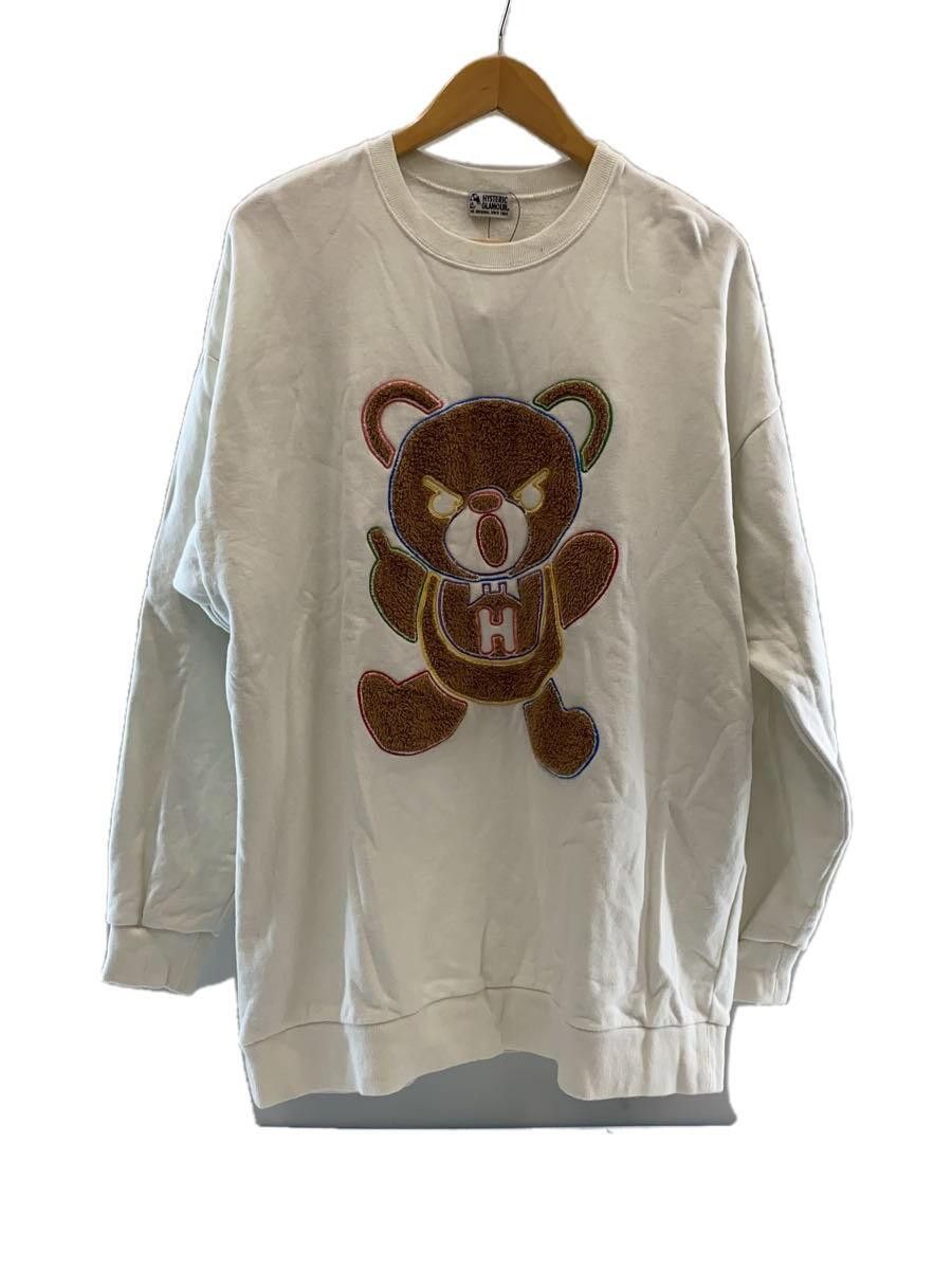 image of Hysteric Glamour Teddy Bear Sweater in White, Men's (Size XL)