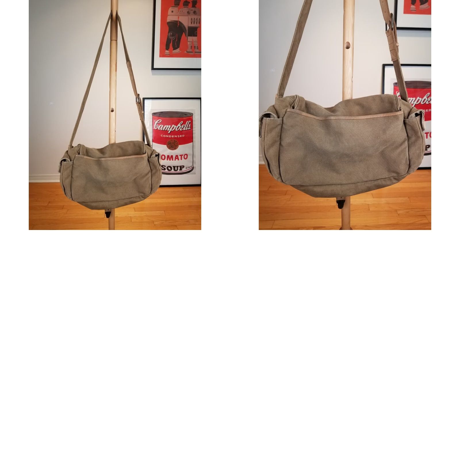 Vintage VINTAGE LL BEAN CANVAS LEATHER TRIM CROSS MESSENGER BAG Size ONE SIZE - 9 Thumbnail