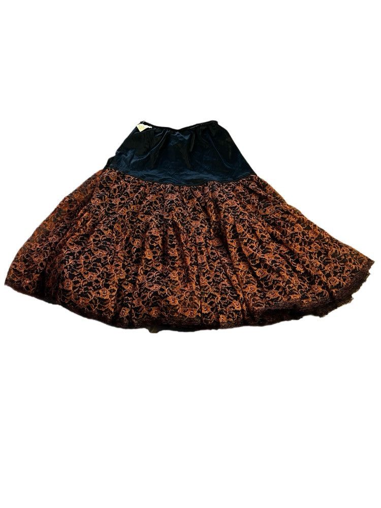 Vintage Vintage 1950's Koro Two-Tone Crinoline Petticoat Skirt Size 24" / US 00 / IT 34 - 1 Thumbnail