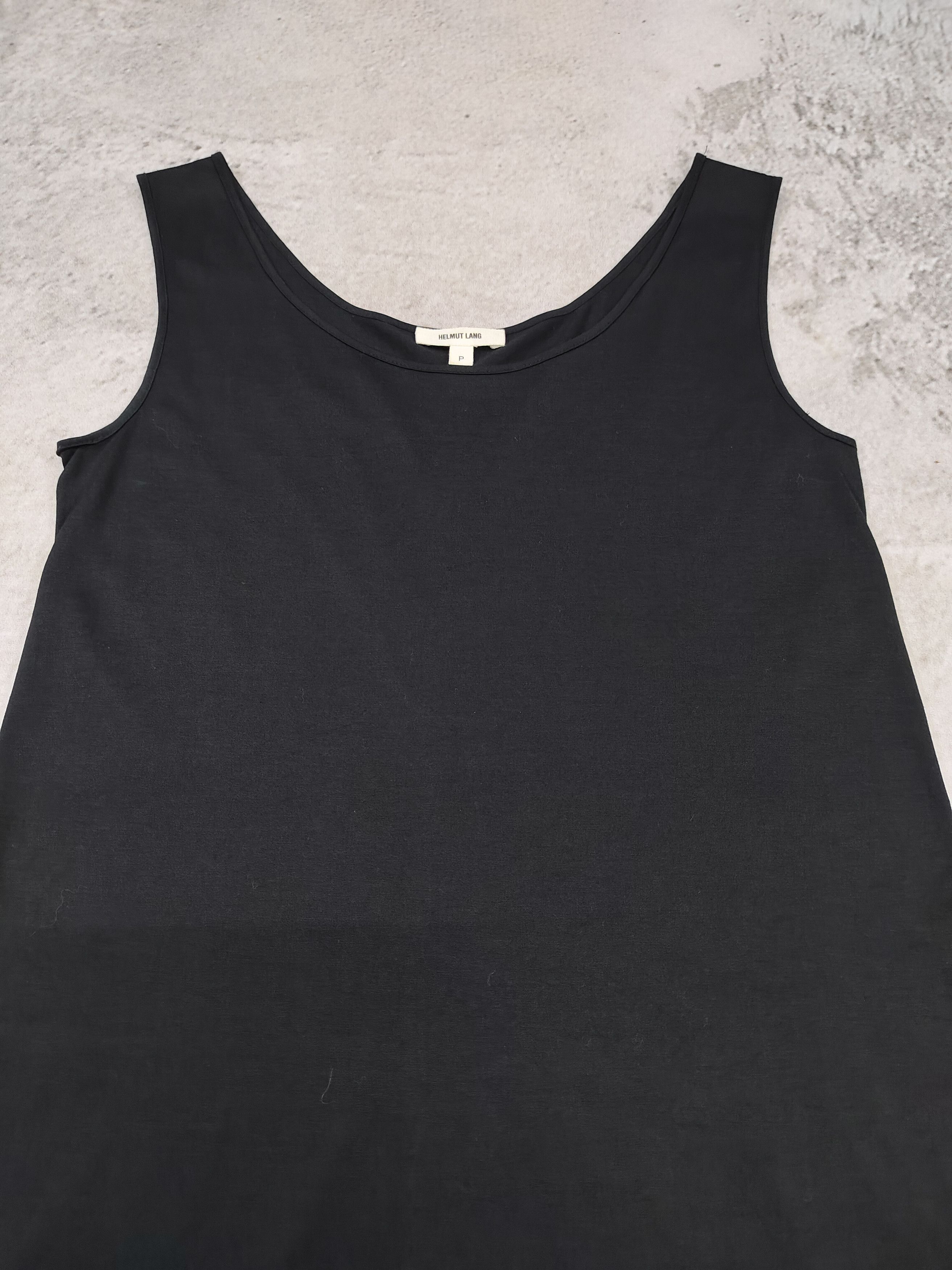 Helmut Lang Helmut Lang- Minimalist Clean Essential Black Tank Top Size S / US 4 / IT 40 - 6 Thumbnail