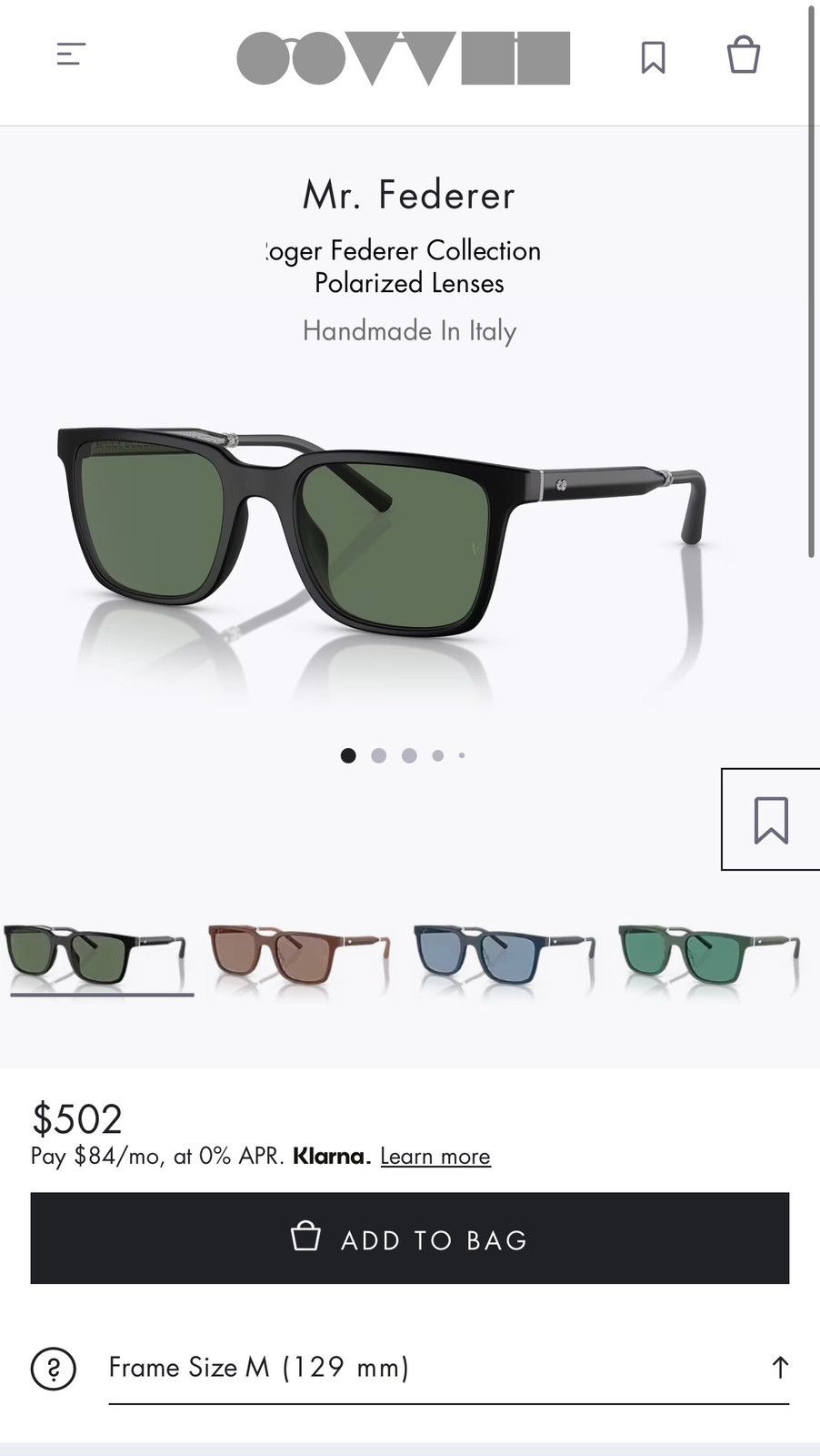Oliver Peoples Oliver Peoples Mr. Federer Sunglasses Size ONE SIZE - 1 Thumbnail