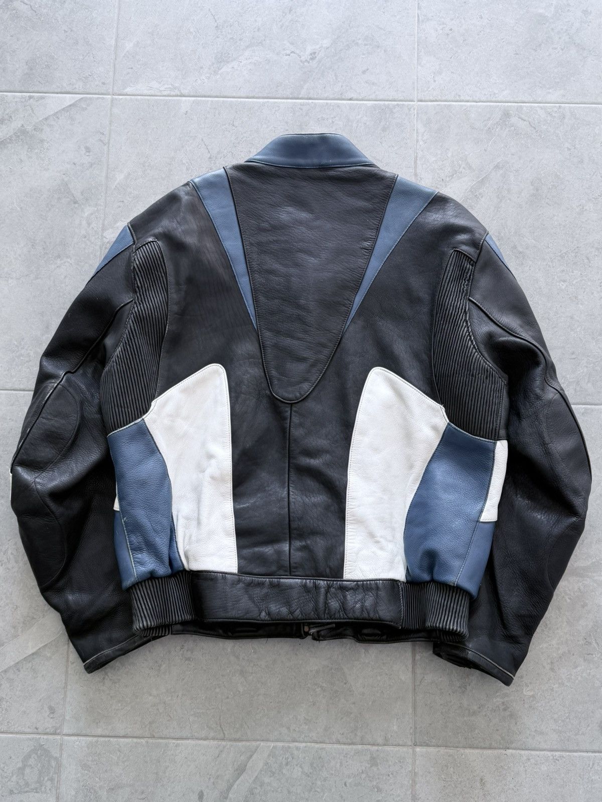 Harley Davidson Vintage Harley Davidson Leather Racing Moto Jacket Size US XL / EU 56 / 4 - 6 Thumbnail