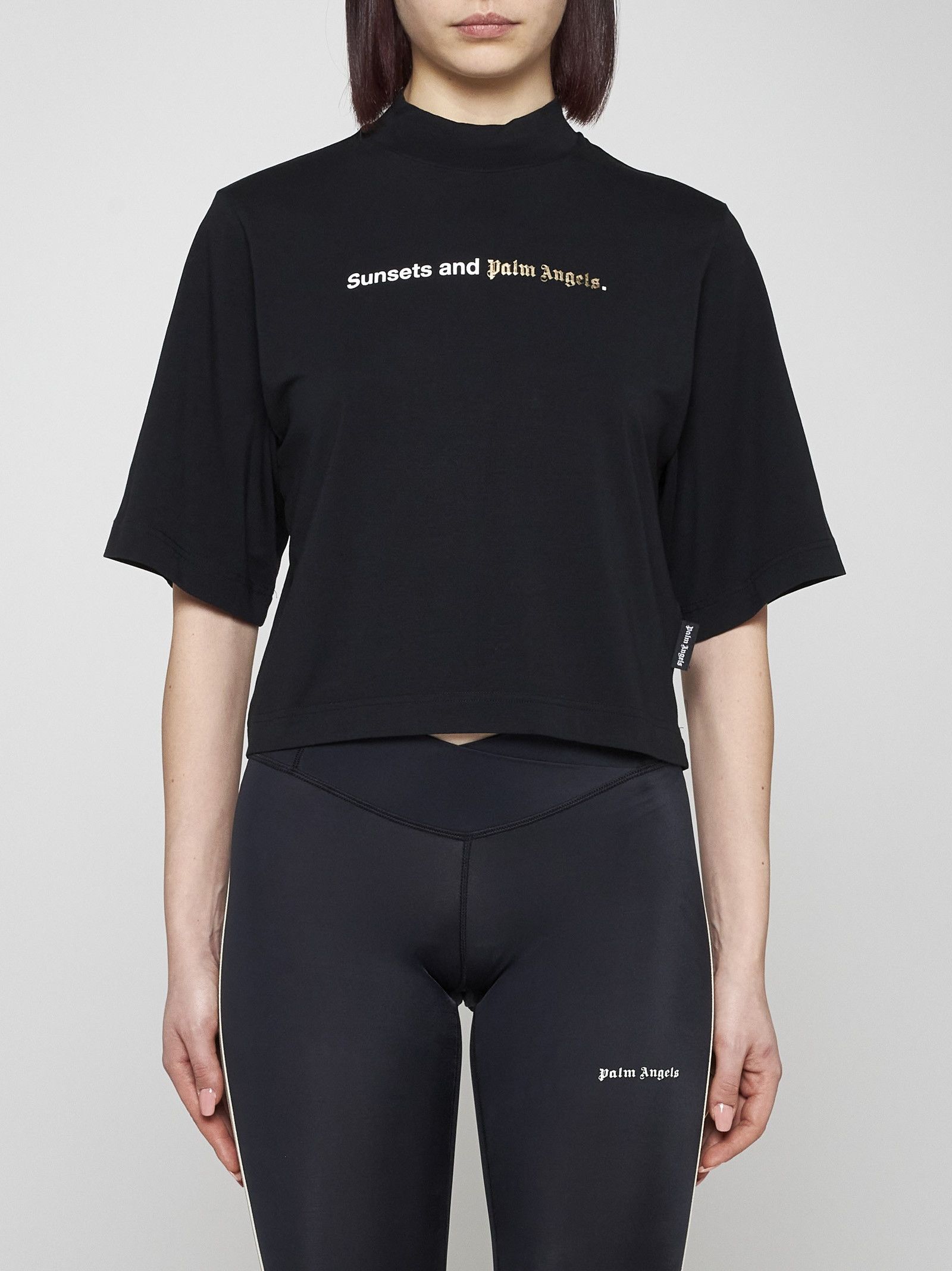 Palm Angels o1mle0425 Sunsets T-Shirt in Black Size XS / US 0-2 / IT 36-38 - 3 Thumbnail