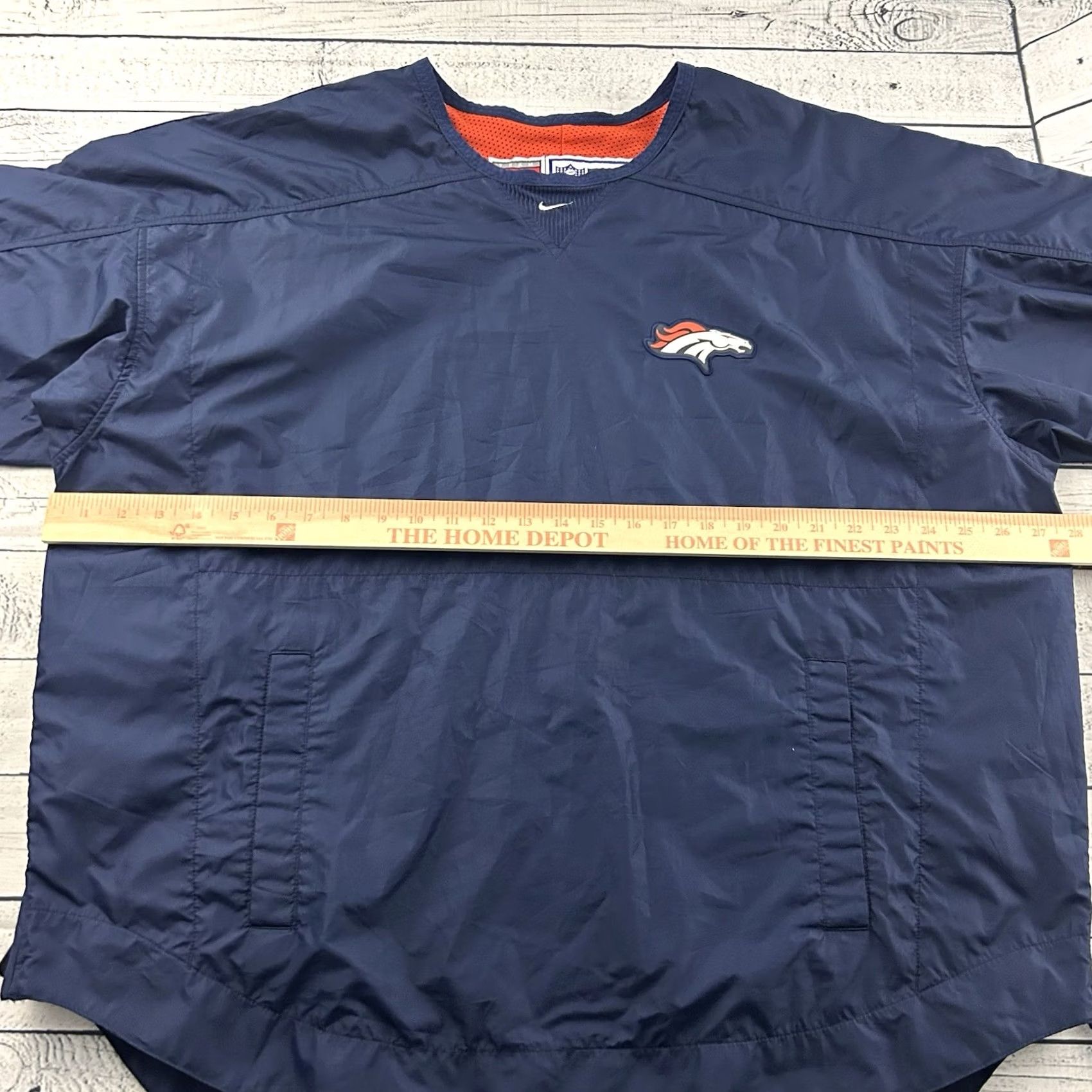 Nike Vintage Nike Pro Line Denver Broncos Windbreaker Jacket Men XL Blue Size US XL / EU 56 / 4 - 5 Thumbnail