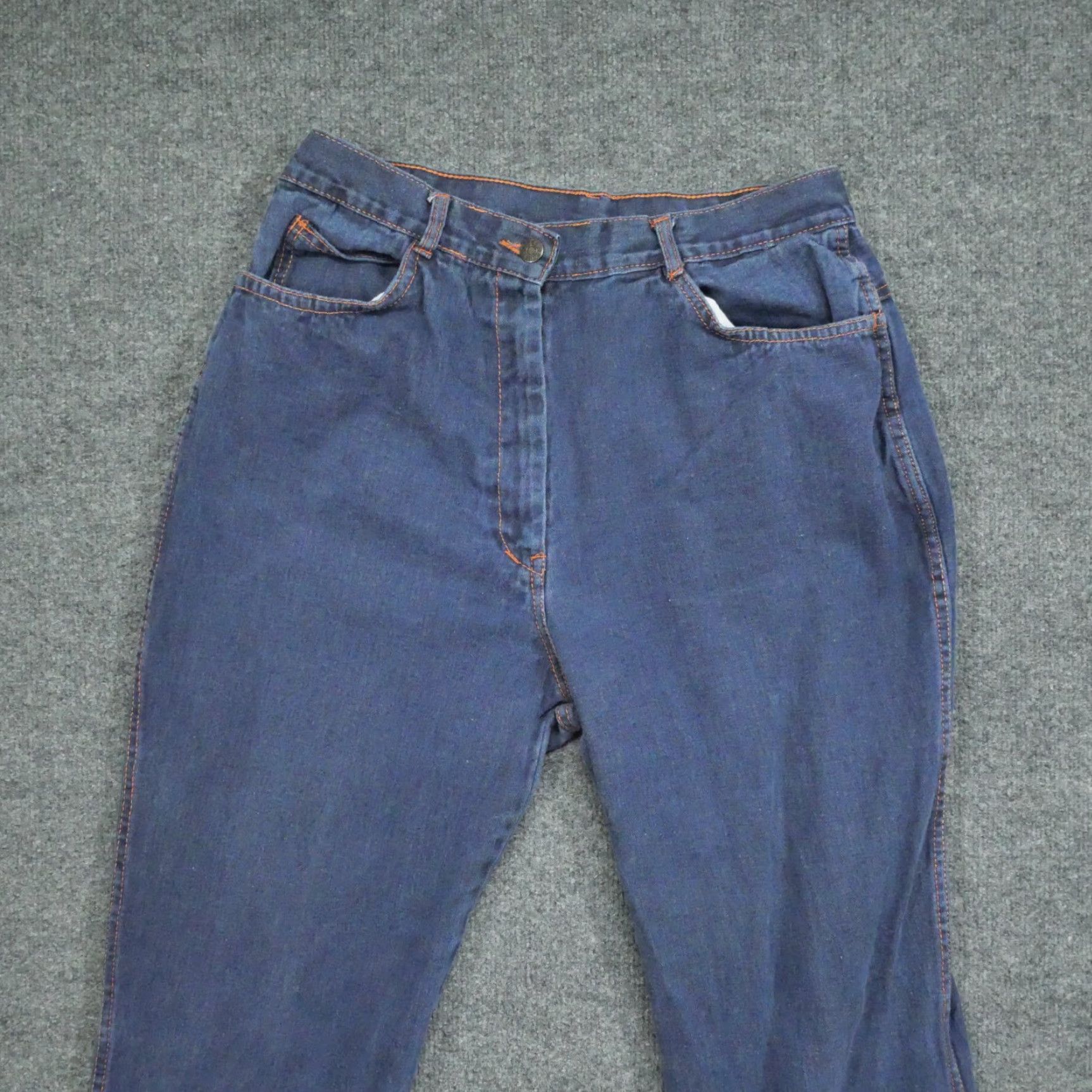 Vintage VINTAGE Elbee Jeans Womens 20 31x32 Blue Denim Pants High Rise Mom 80s Size 24" / US 00 / IT 34 - 4 Thumbnail