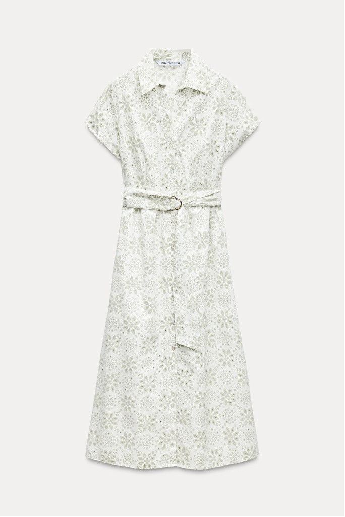 Zara Zara Rubberized embroidery midi dress Size M Size M / US 6-8 / IT 42-44 - 4 Thumbnail