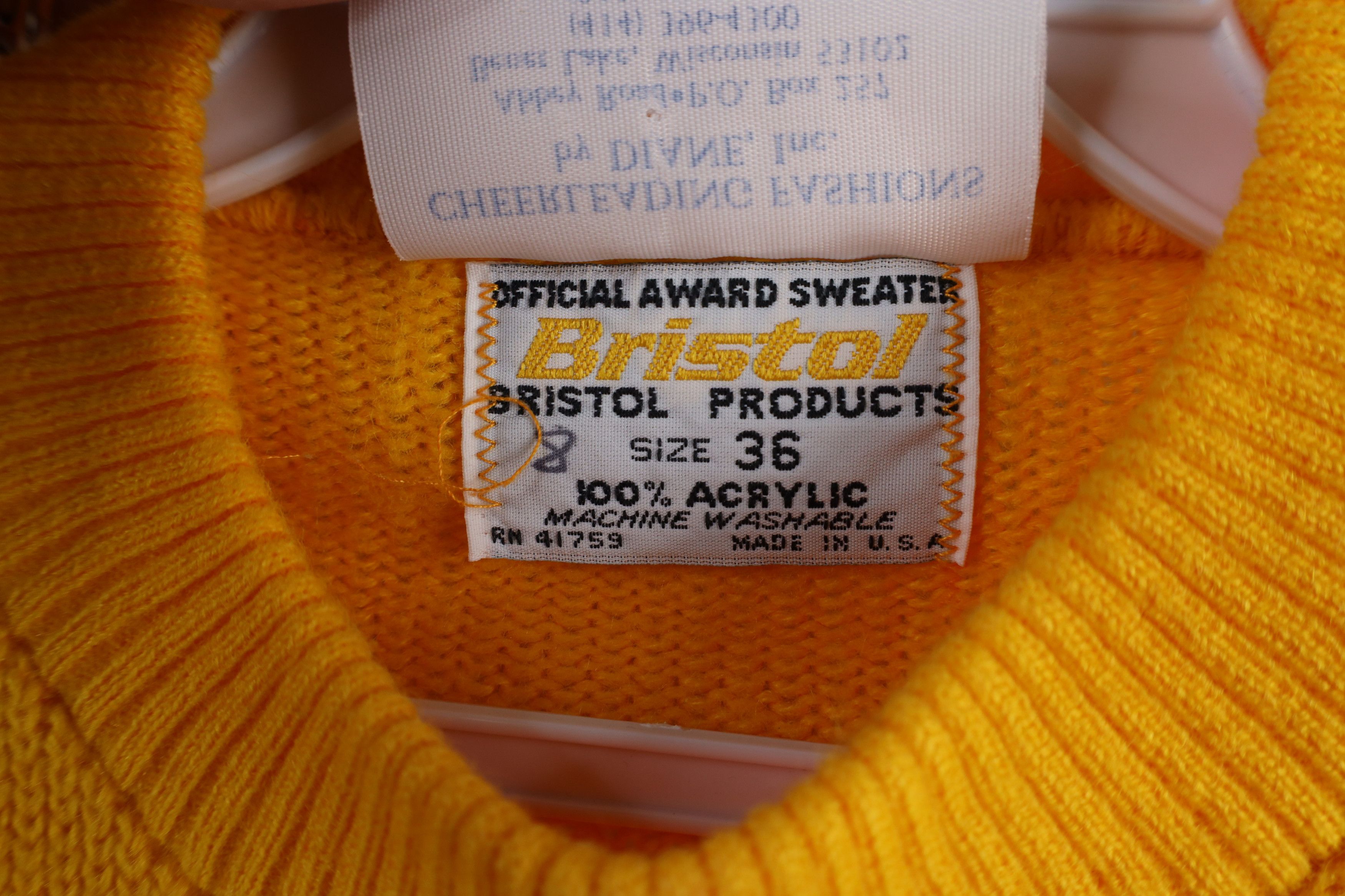 Vintage Vintage 70s Streetwear Knit Cheerleader Varsity Sweater USA Size XS / US 0-2 / IT 36-38 - 7 Thumbnail