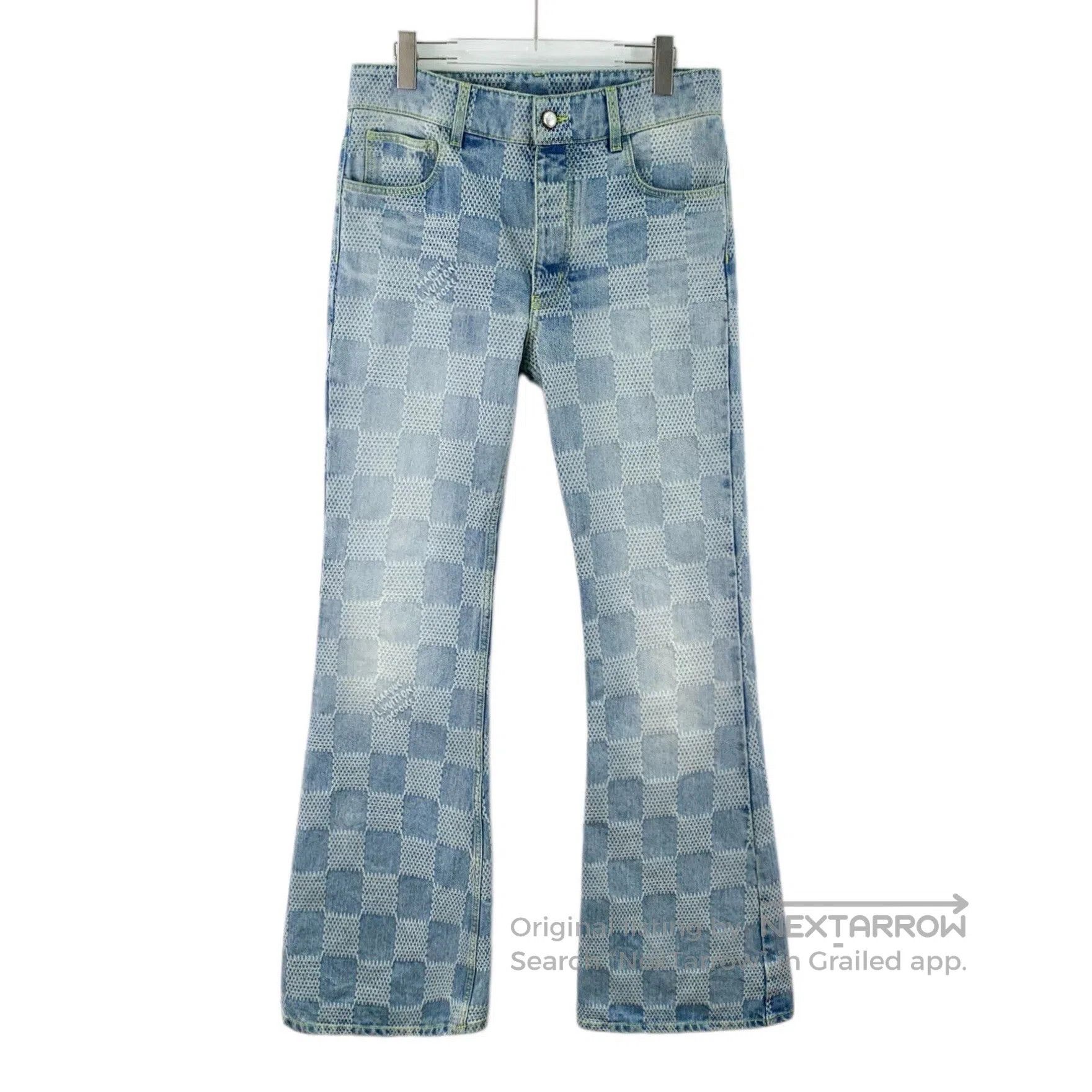 Louis Vuitton Louis Vuitton 25 Light Blue Washed Damier Jeans. Size US 30 / EU 46 - 1 Thumbnail