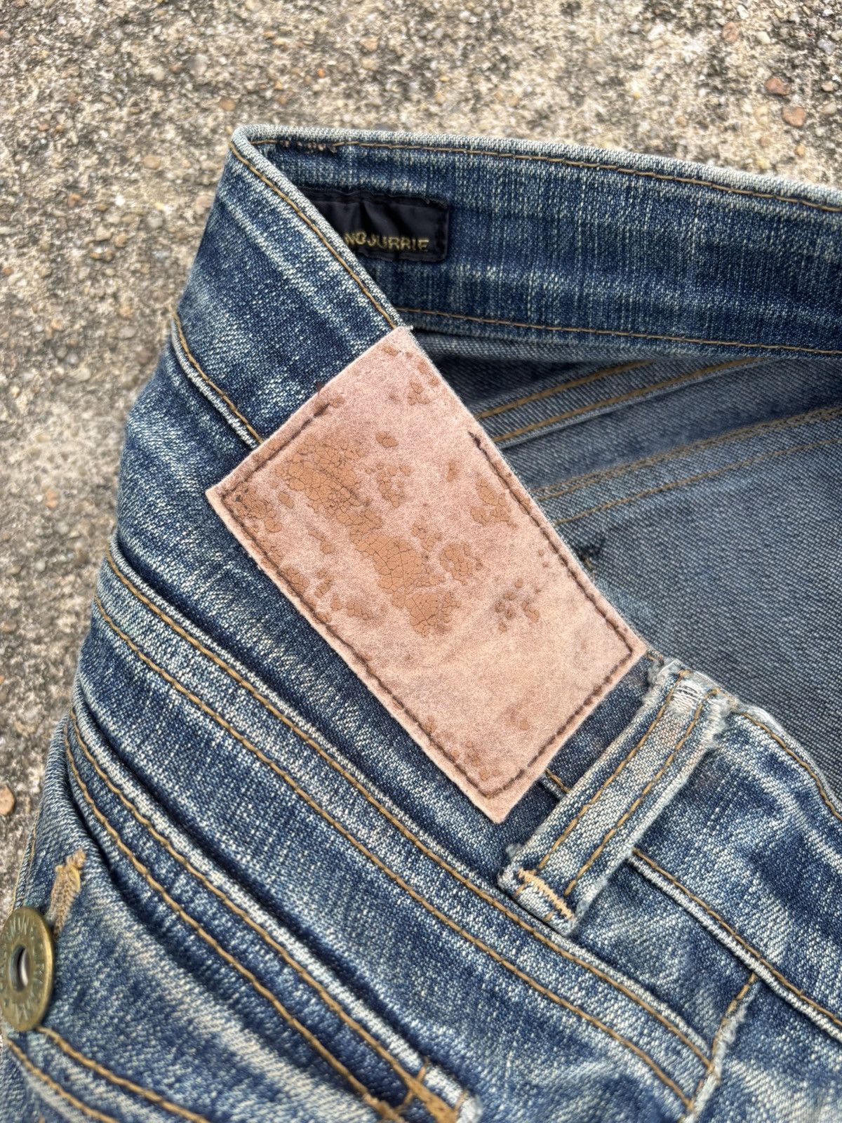 If Six Was Nine × Japanese Brand × Le Grande Bleu (L.G.B.) Juriano Jurrie Mud Wash Bootcut Flared Jeans Size US 30 / EU 46 - 10 Thumbnail