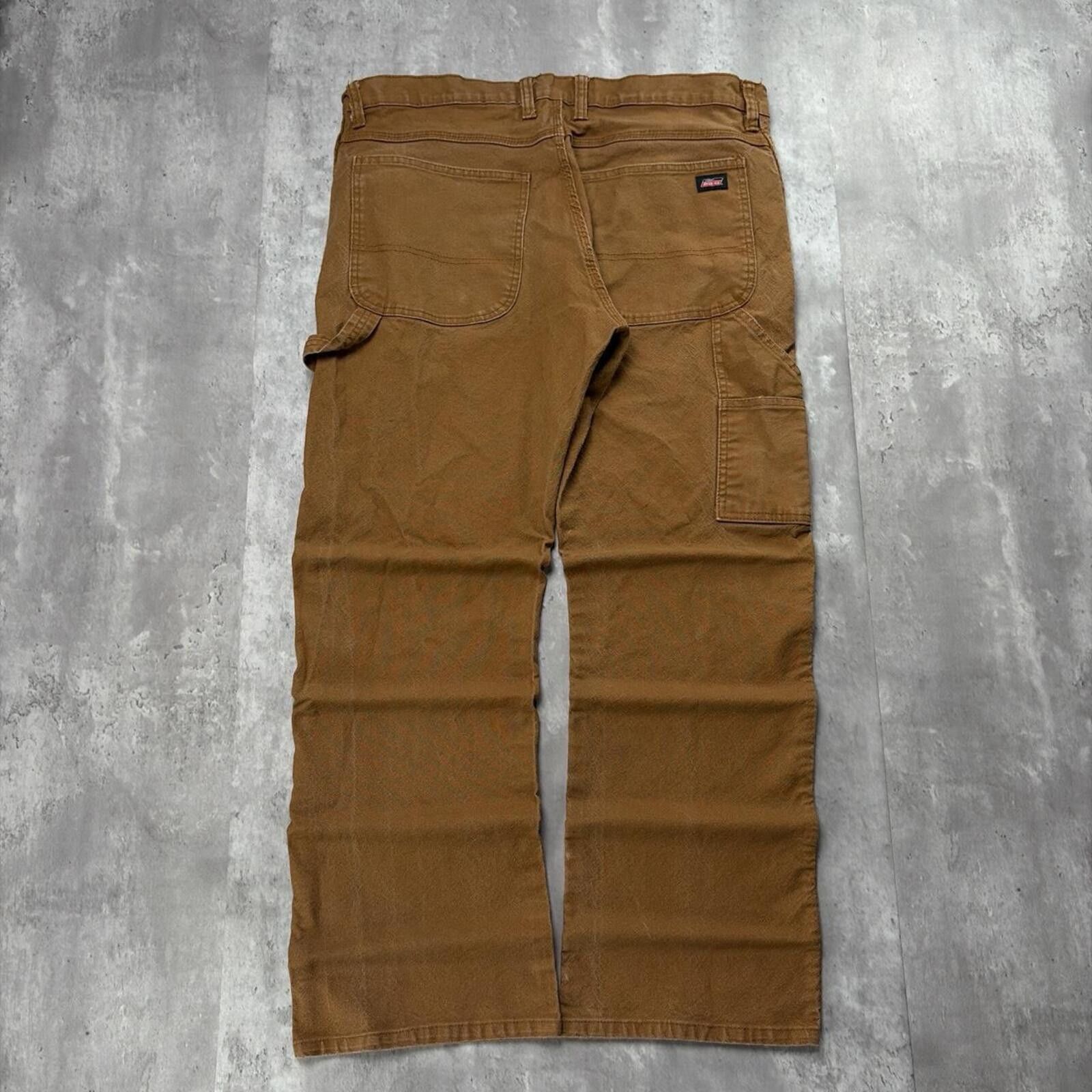 Dickies Y2K Tan Dickies Workwear Grunge Baggy Carpenter Pants Size US 32 / EU 48 - 1 Thumbnail