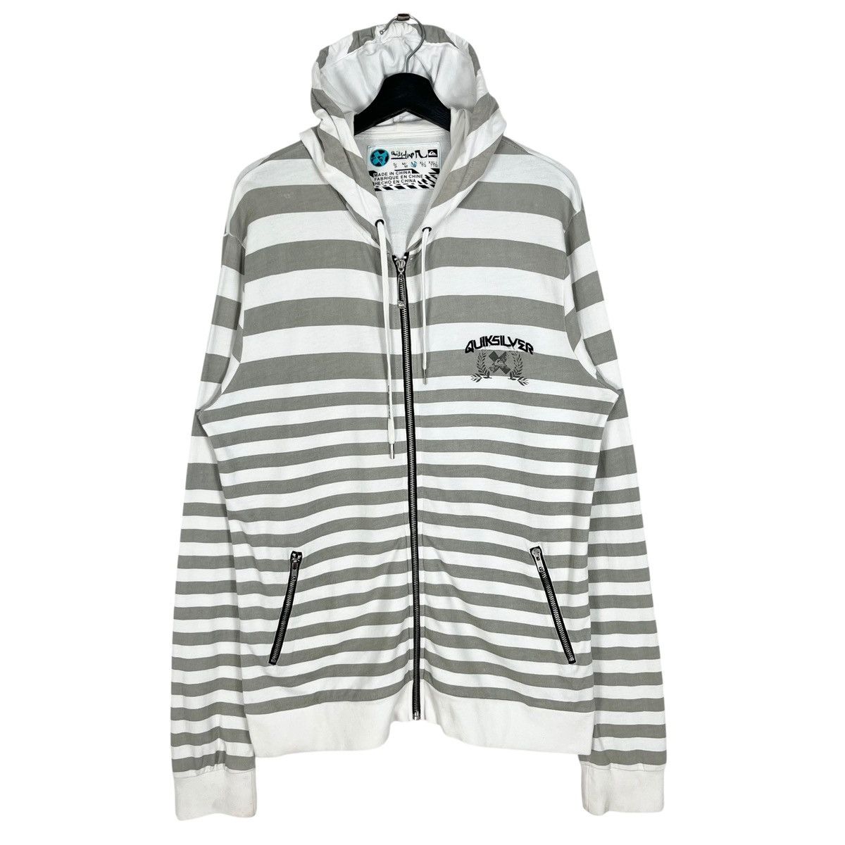 Quiksilver Quicksilver Stripe Zipper Hoodie Jacket Size US M / EU 48-50 / 2 - 1 Thumbnail