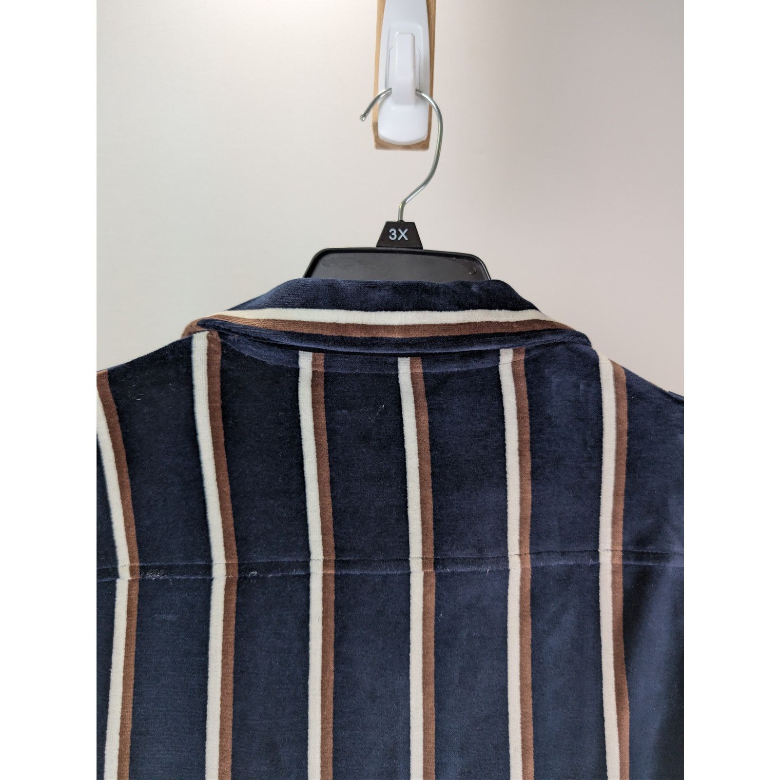 Todd Snyder o1rshd1 CC20 Velvet Striped Button-Up Polo Button Shirt Size US M / EU 48-50 / 2 - 15 Thumbnail
