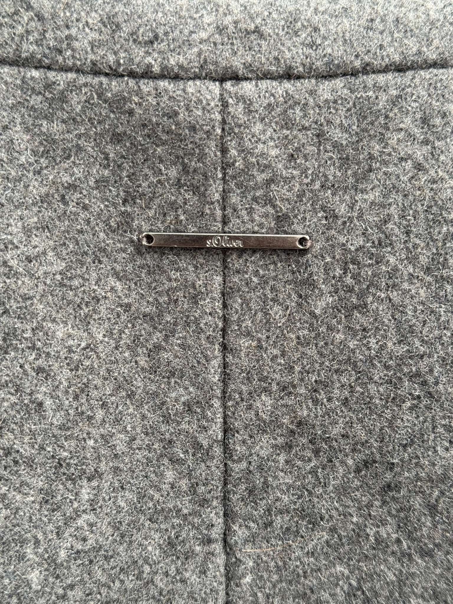 s.Oliver Women's Jacket Coat S Warm Gray Double Breasted Wool Size S / US 4 / IT 40 - 6 Thumbnail