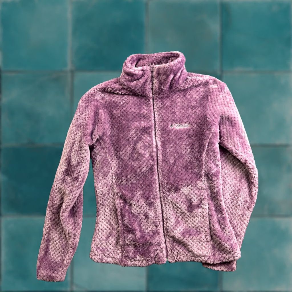 Vintage Columbia Fire Side II Sherpa Fleece Jacket Women Small Purple Full Zip XL0668 Size S / US 4 / IT 40 - 1 Thumbnail