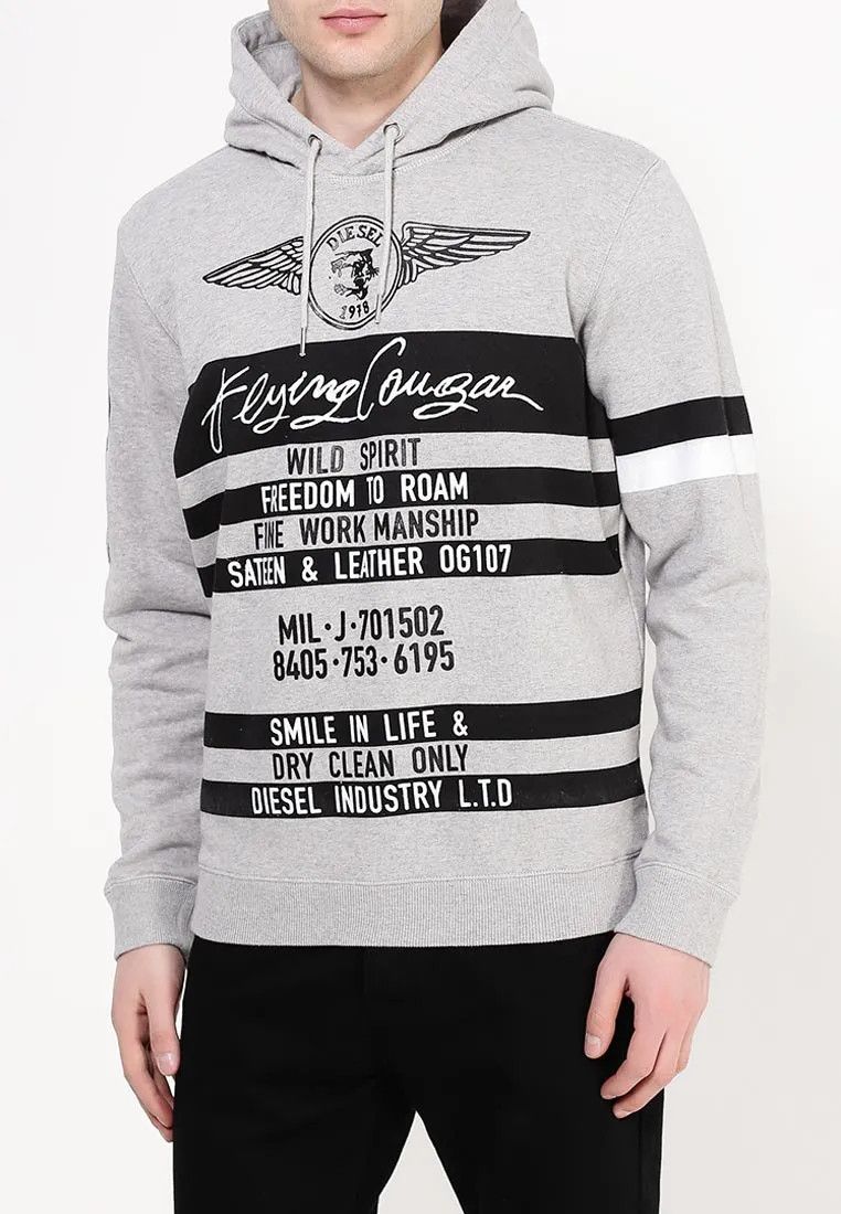 Diesel Diesel Flying Cougars‎ Hoodie Size US M / EU 48-50 / 2 - 2 Thumbnail