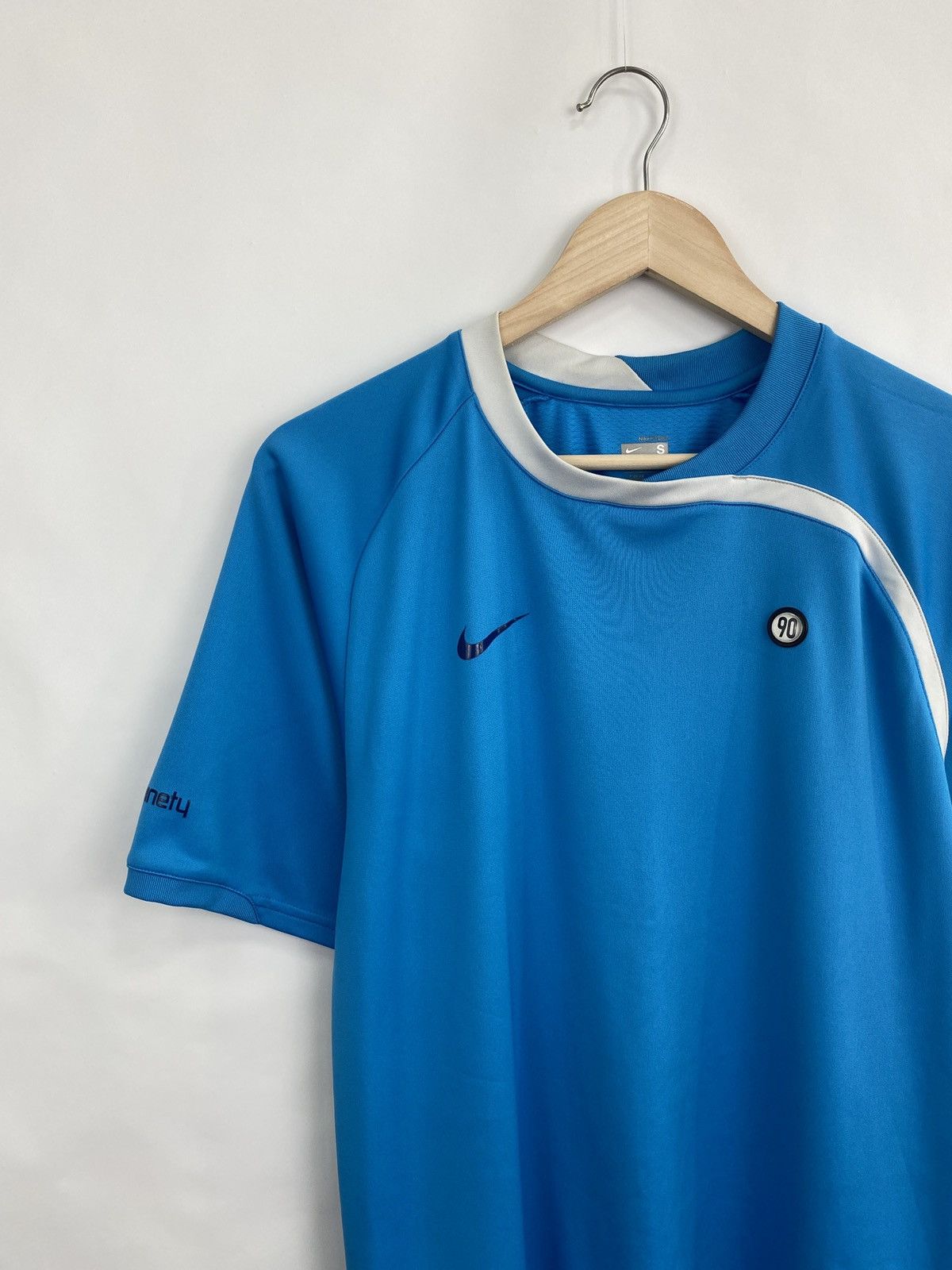 Nike × Vintage 🇺🇸 Vintage 90s Nike Total Ninety T-Shirt Y2K Rare Retro Size US S / EU 44-46 / 1 - 2 Thumbnail