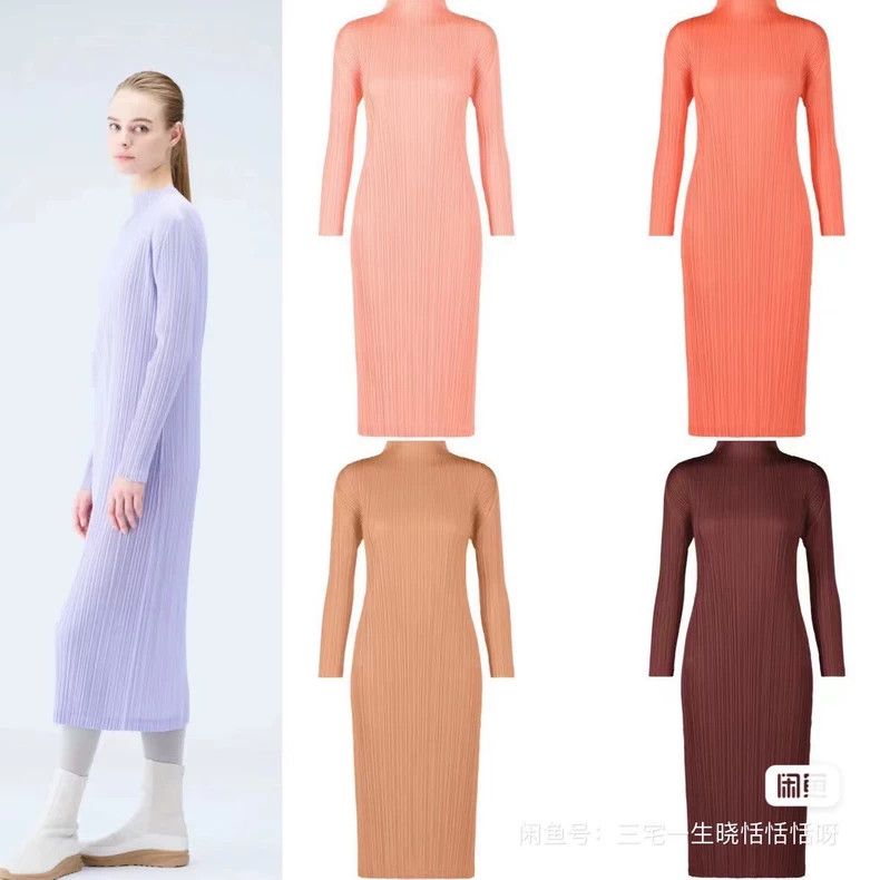 Issey Miyake Issey Miyake size:2 Dark blue pleated dress Size XS / US 0-2 / IT 36-38 - 5 Thumbnail
