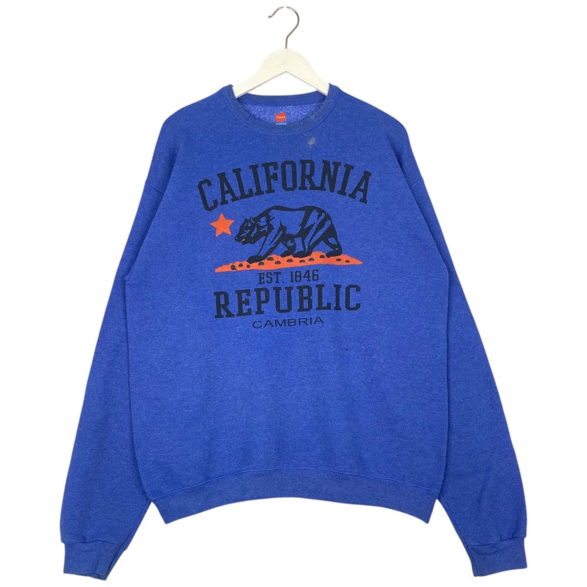 Hanes × Vintage Vintage Hanes Republic Graphic Crewneck Sweatshirt Size M Size US M / EU 48-50 / 2 - 1 Thumbnail