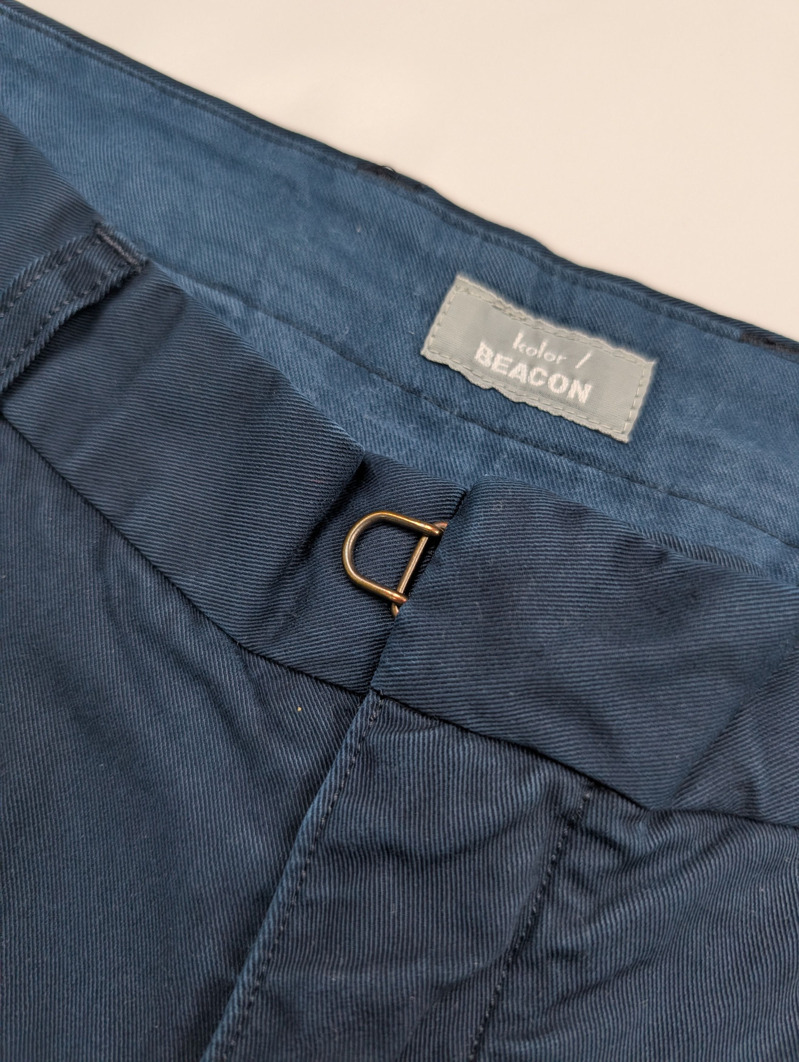 Kolor Kolor Beacon Blue Cotton Straight Leg Pants Size US 32 / EU 48 - 4 Thumbnail
