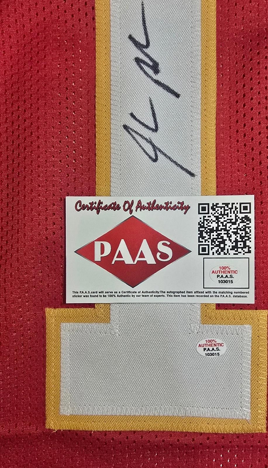 Other Isiah Pacheco KC Chiefs autographed football jersey COA (XL) Size ONE SIZE - 4 Thumbnail