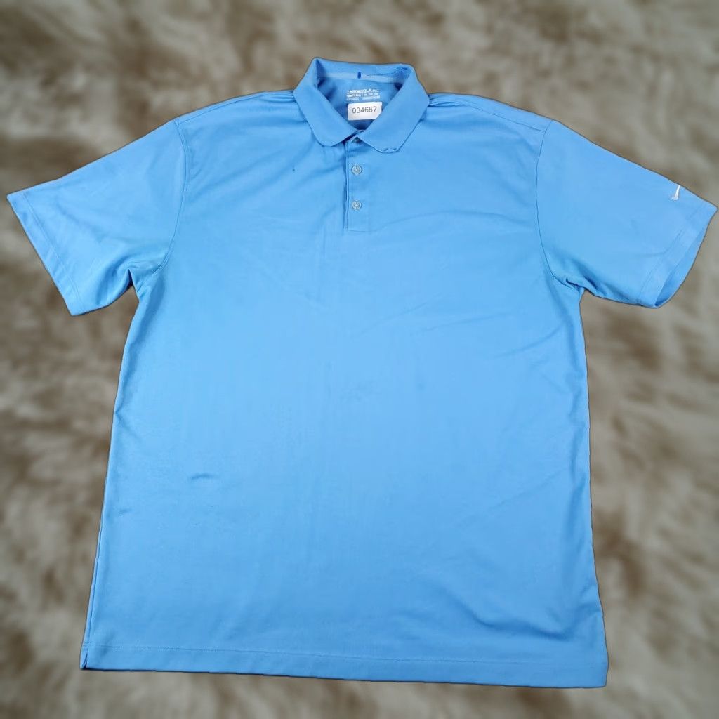 Nike Nike Polo Shirt Mens Size 2XL Blue Dri Fit Golf Casual Short Sleeve STAINED Size US XXL / EU 58 / 5 - 1 Thumbnail