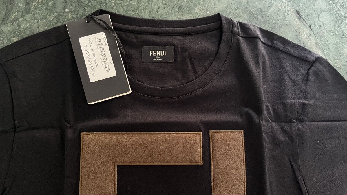 Fendi Fendi FF logo tshirt big leather logo New with tags Size US S / EU 44-46 / 1 - 8 Thumbnail