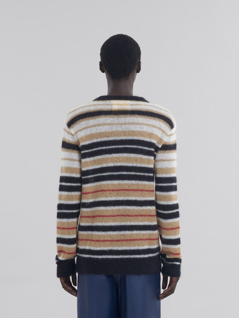 Marni o1f1d3z0326 Striped Brushed Mohair Jumper in Multicolor Size US XL / EU 56 / 4 - 3 Thumbnail
