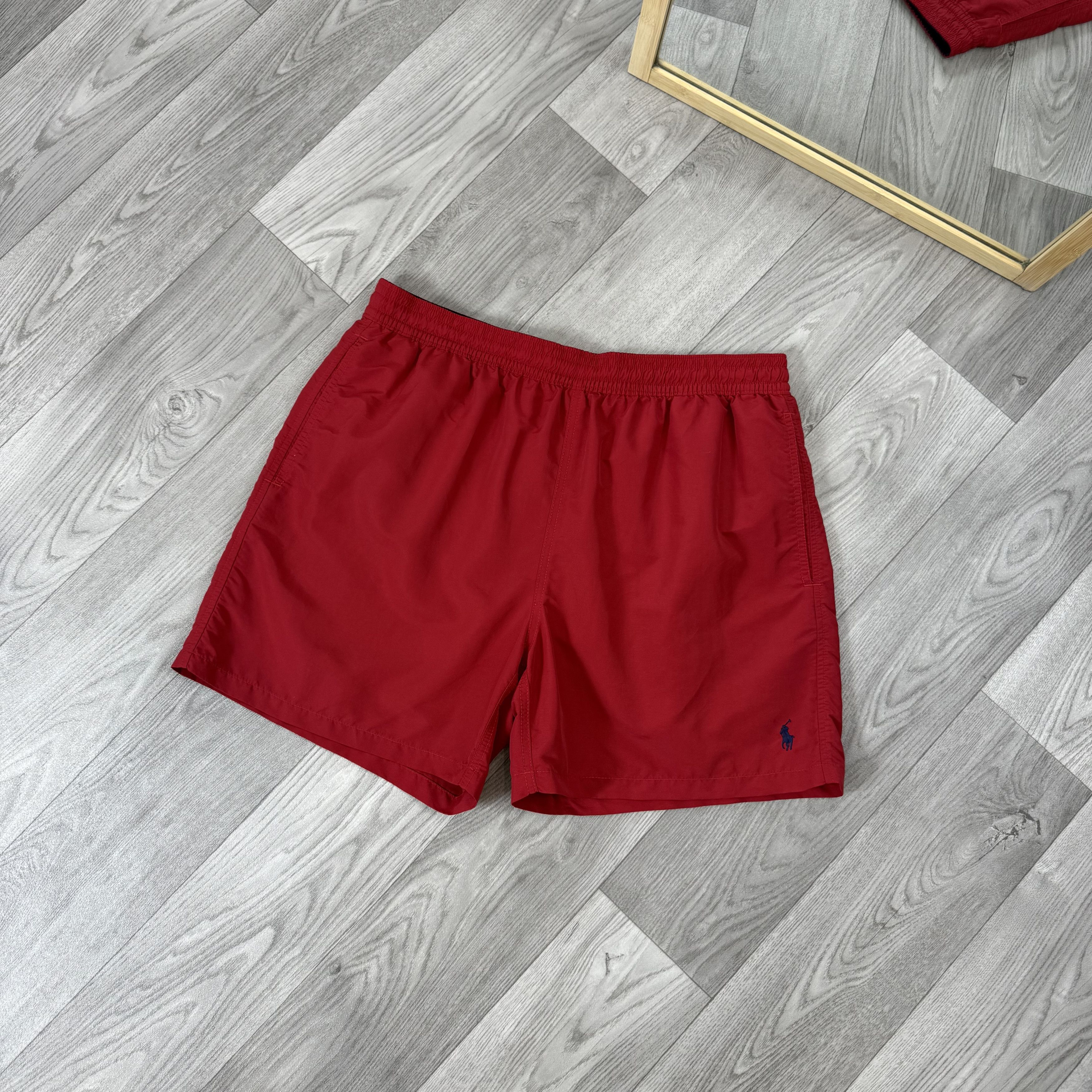 Polo Ralph Lauren Vintage Polo Ralph Lauren 90s Old Money Red Swim Shorts Size US 36 / EU 52 - 1 Thumbnail