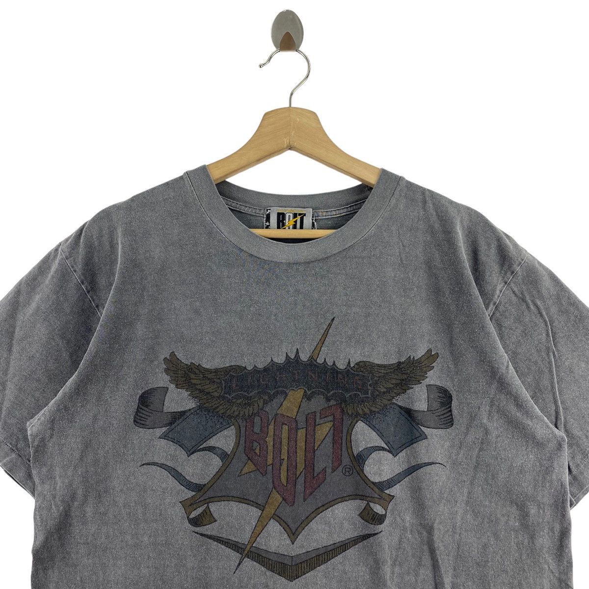 Lightning Bolt × Vintage Vintage LIGHTNING-BOLT Logo Print USA Surf Brand Grey Short Size US M / EU 48-50 / 2 - 2 Thumbnail