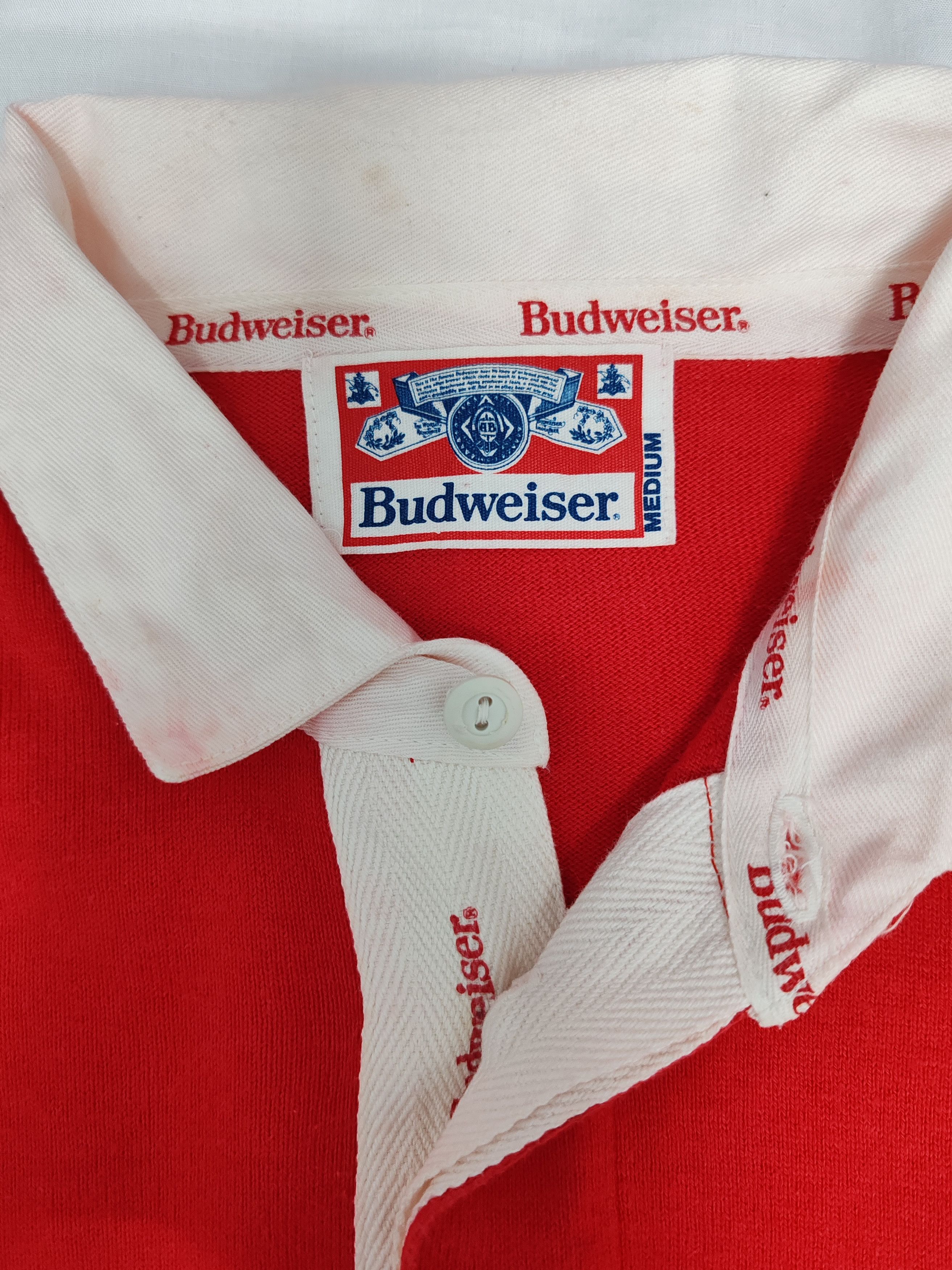 Budweiser Vintage Budweiser Rugby Polo Long Sleeve Canterbury Rare Size US M / EU 48-50 / 2 - 4 Thumbnail