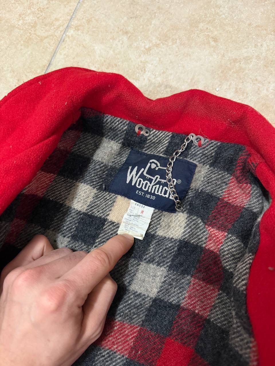 Woolrich Woolen Mills Vintage Woolrich Jacket Red Blanket Bomber Zip Wool Pocket M Size US M / EU 48-50 / 2 - 5 Thumbnail