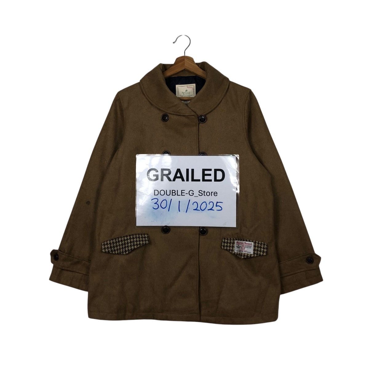 Harris Tweed 📌Vintage Wool Jacket Harris Tweed Rich Brown Size US L / EU 52-54 / 3 - 1 Thumbnail
