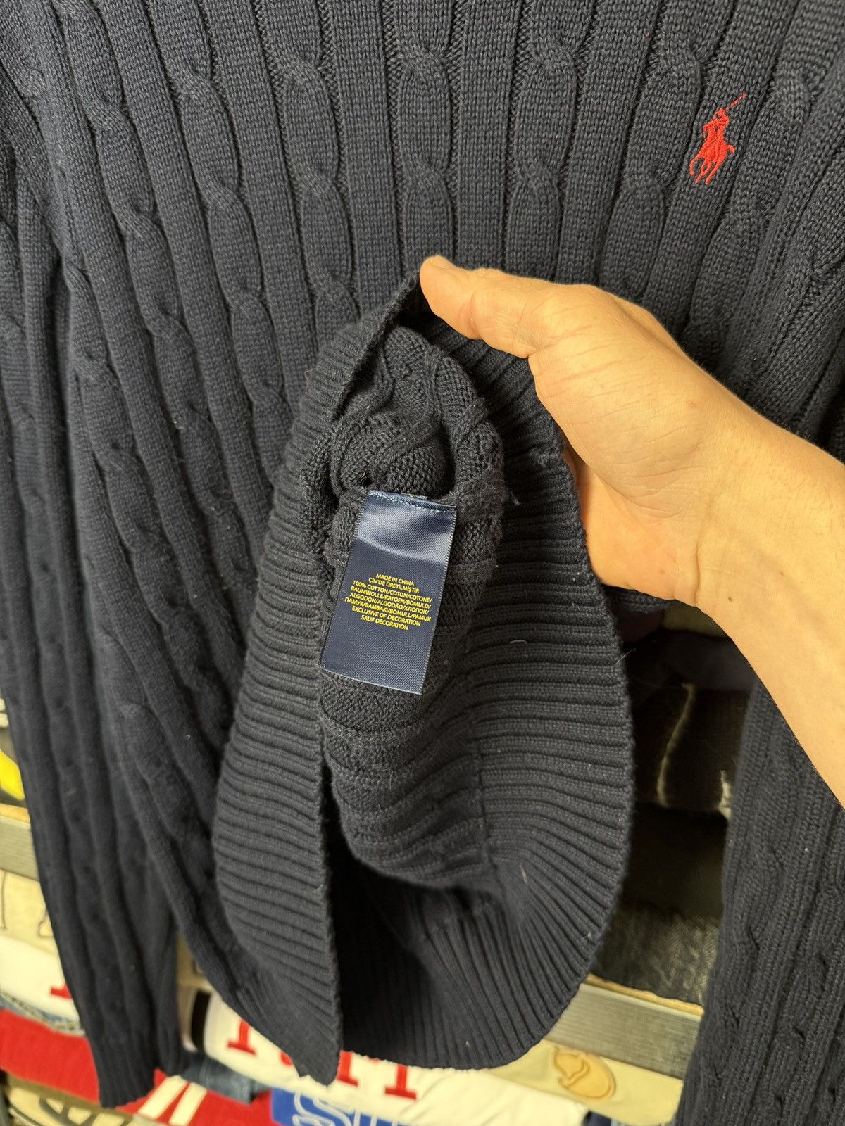 Polo Ralph Lauren Polo Ralph Lauren Cable Knit Sweater Female Blue Color Size XL / US 12-14 / IT 48-50 - 7 Thumbnail