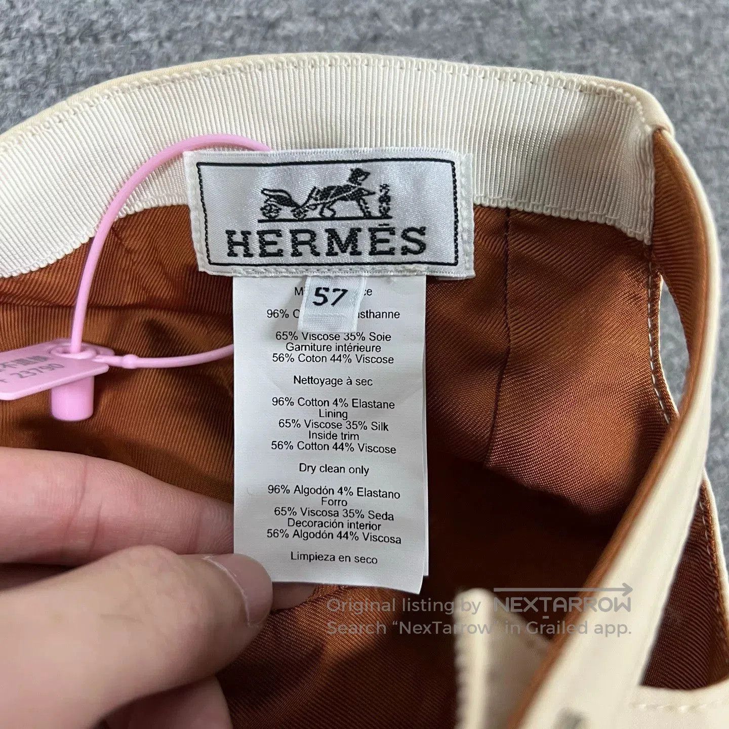 Hermes Hermes Women's Cotton Twill Baseball Cap. Size ONE SIZE - 6 Thumbnail