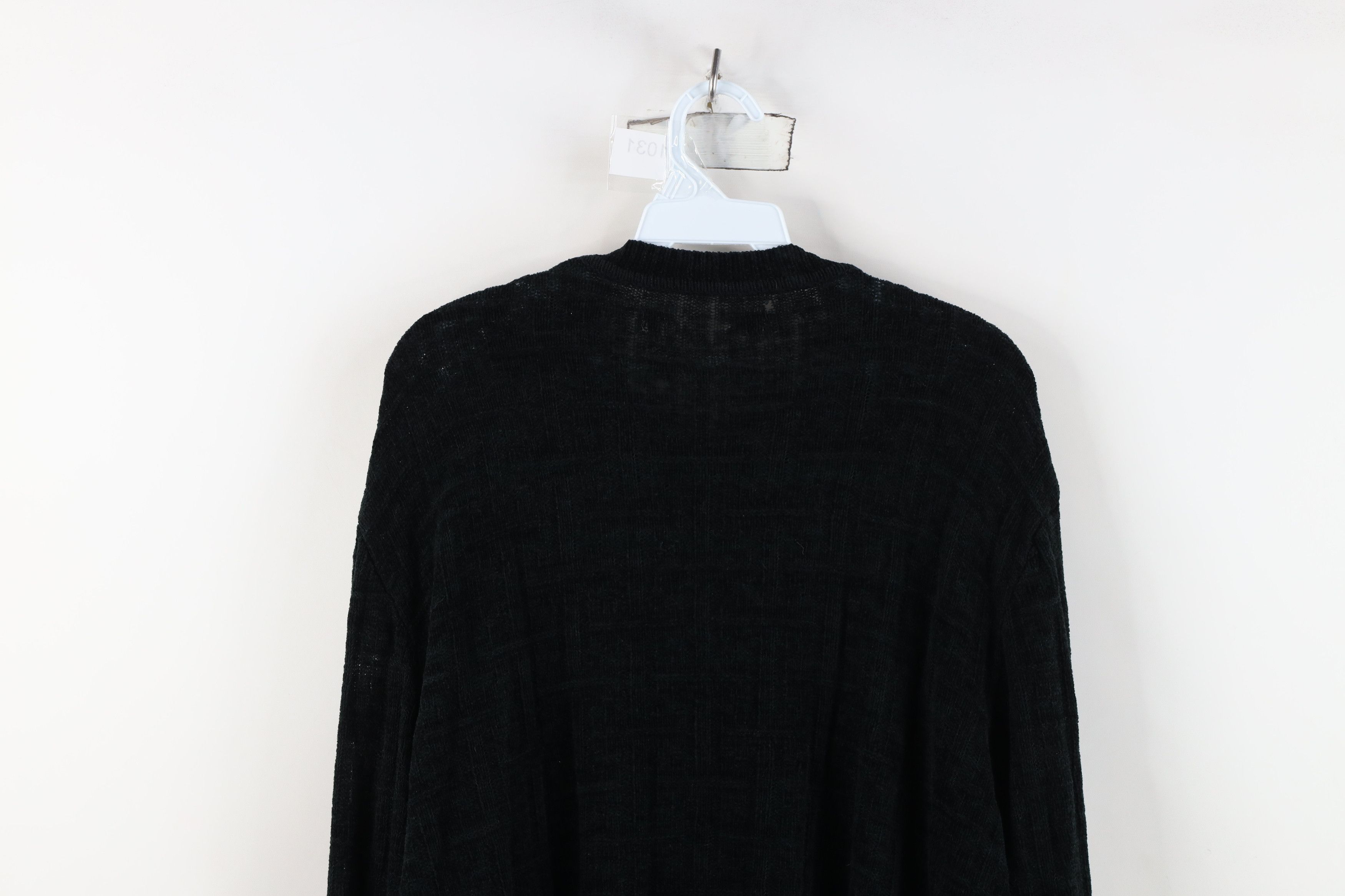 Vintage Vintage 90s Streetwear Thin Fleece Knit Crewneck Sweater Size US XL / EU 56 / 4 - 10 Thumbnail