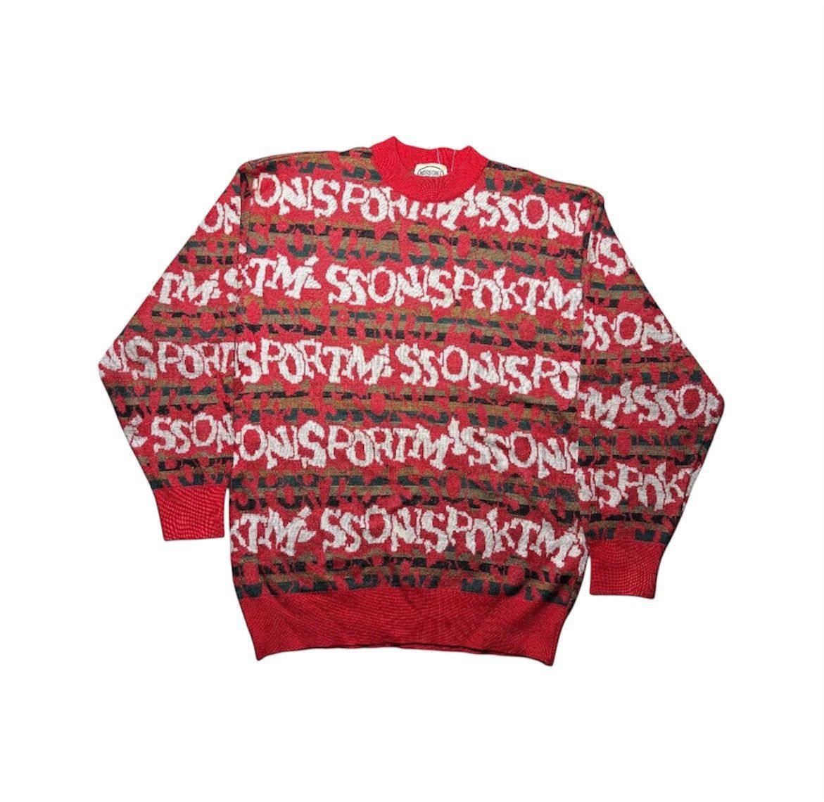 Missoni Missoni Vintage Abstract Wool Knitted Sweater Size US L / EU 52-54 / 3 - 1 Thumbnail