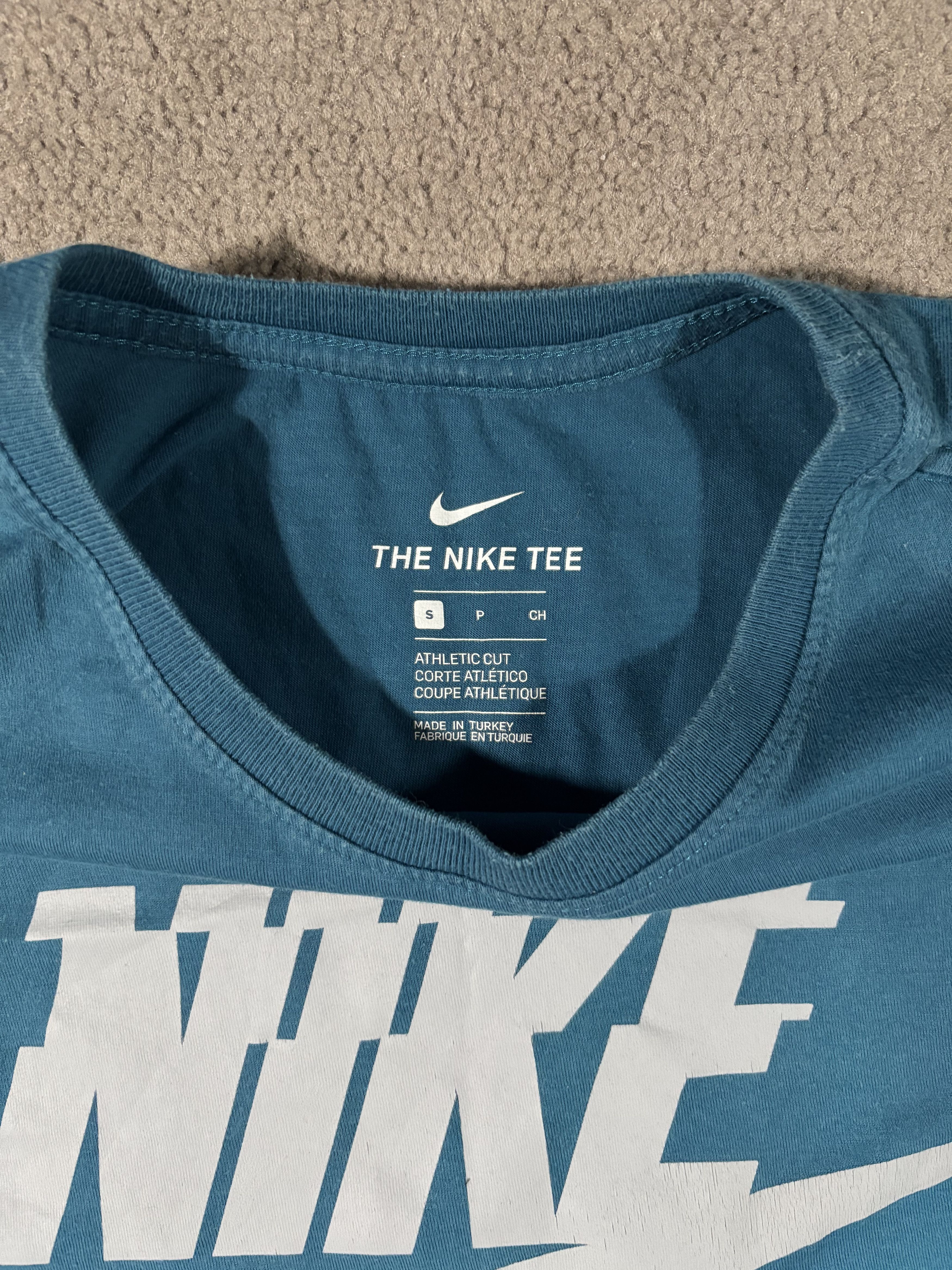 Nike Nike S Blue Just Do It T-Shirt Printed Cotton Basic Swoosh Size US S / EU 44-46 / 1 - 3 Thumbnail