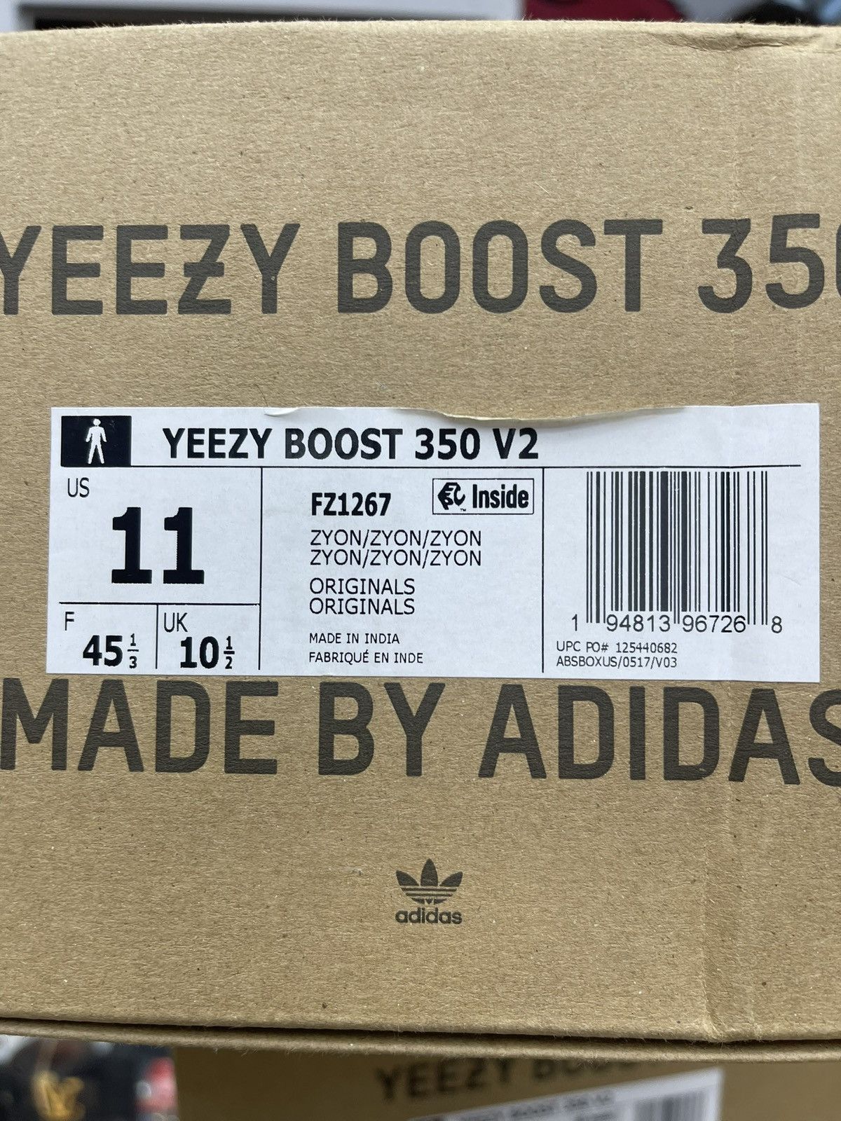 Adidas Size 11 - Adidas Yeezy Boost 350 Zyon Size US 11 / EU 44 - 12 Thumbnail