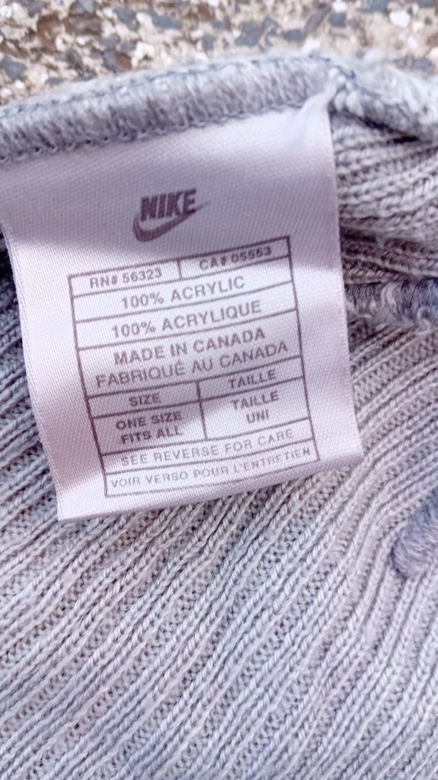 Nike × Vintage Nike Beanie Swoosh Vintage Made in Canada Winter Hat Size ONE SIZE - 2 Thumbnail
