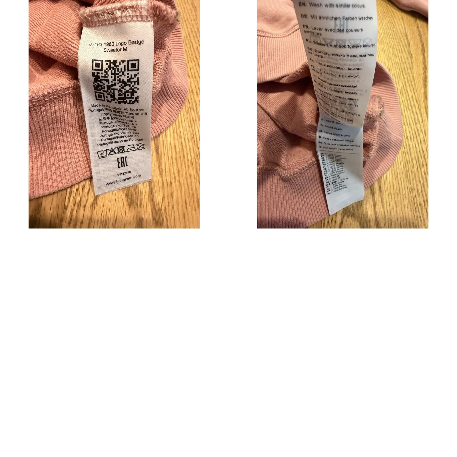 Vintage Fjallraven Logo Badge Sweater Mens XL Crewneck Sweatshirt Pullover Pink Cotton Size US XL / EU 56 / 4 - 9 Thumbnail