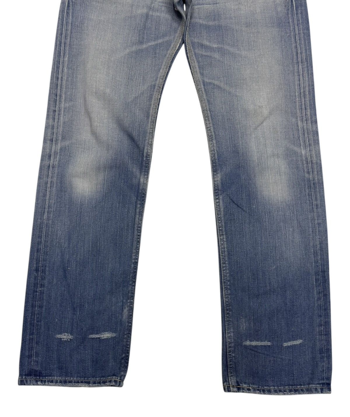 Lee 🔥VINTAGE LADY LEE RIDERS SELVEDGE JEANS DISTRESSED DENIM Size 32" / US 10 / IT 46 - 6 Thumbnail