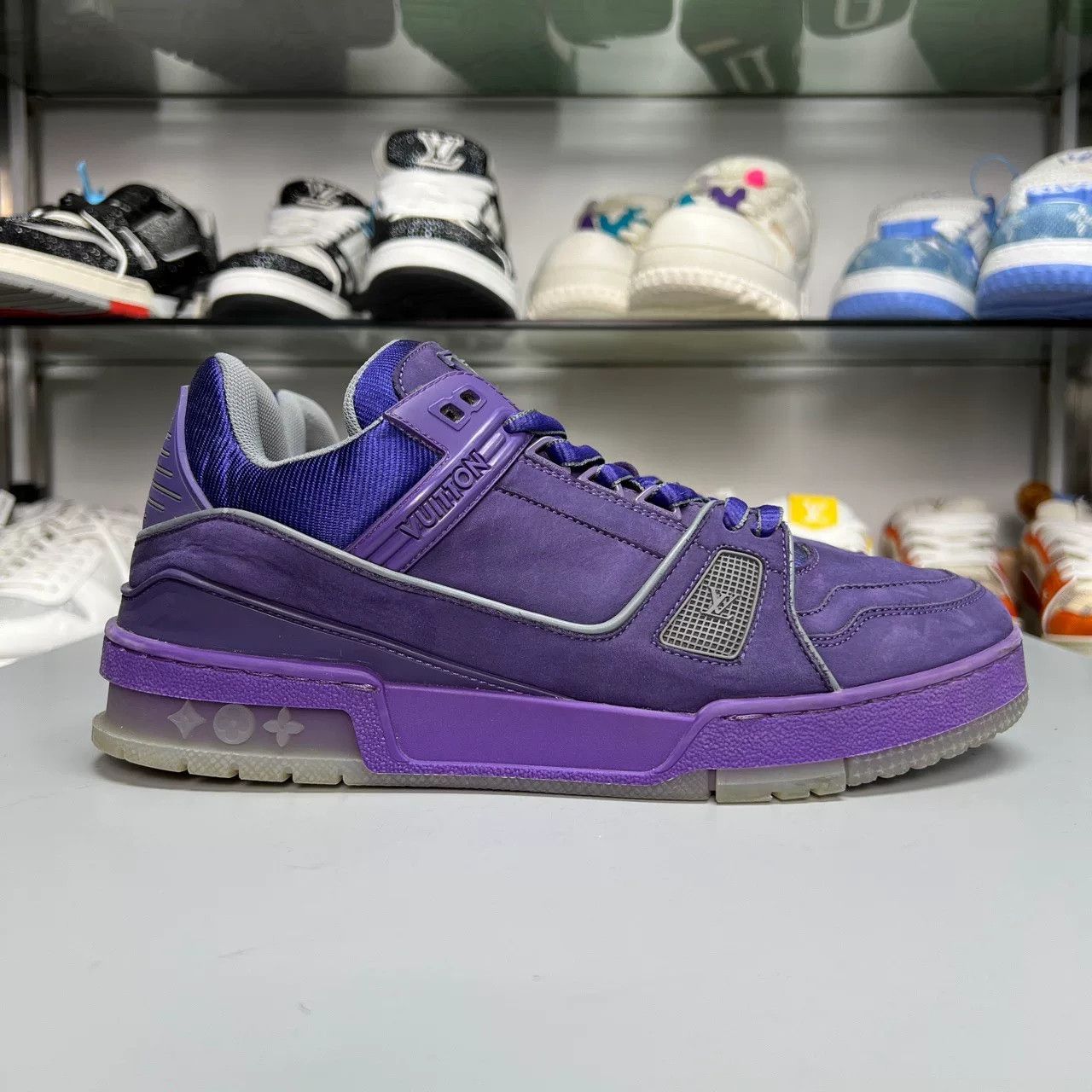 Louis Vuitton lv trainer limited edition purple sneakers Size US 7.5 / EU 40-41 - 1 Thumbnail
