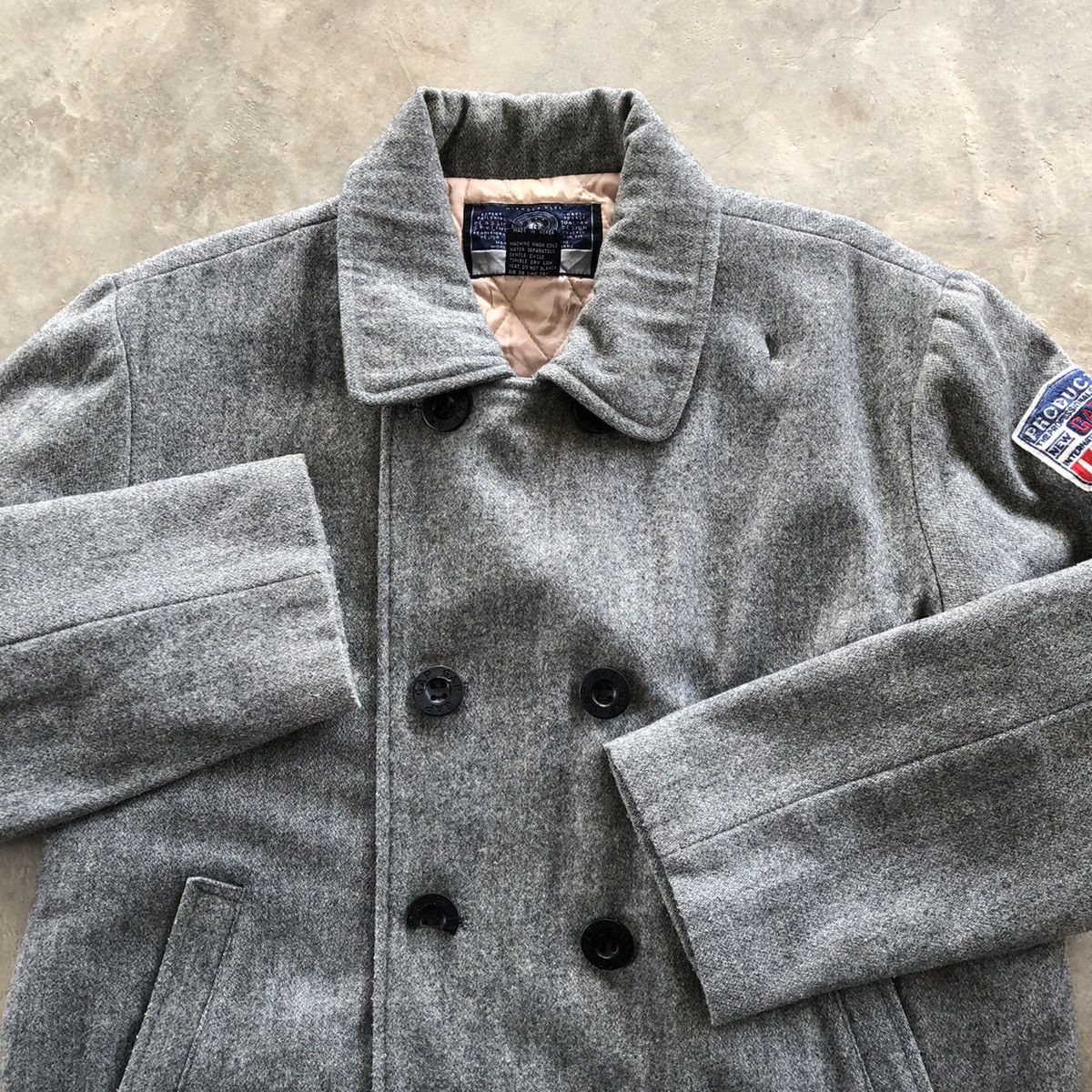 Gap × Vintage GAP New York Double Breasted Wool Pea Coat Size US M / EU 48-50 / 2 - 4 Thumbnail